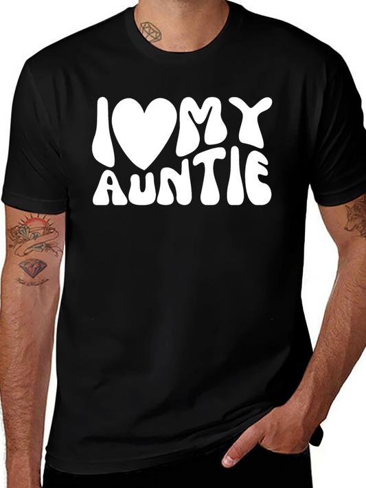 I Love My Auntie T-Shirt - Black Tee