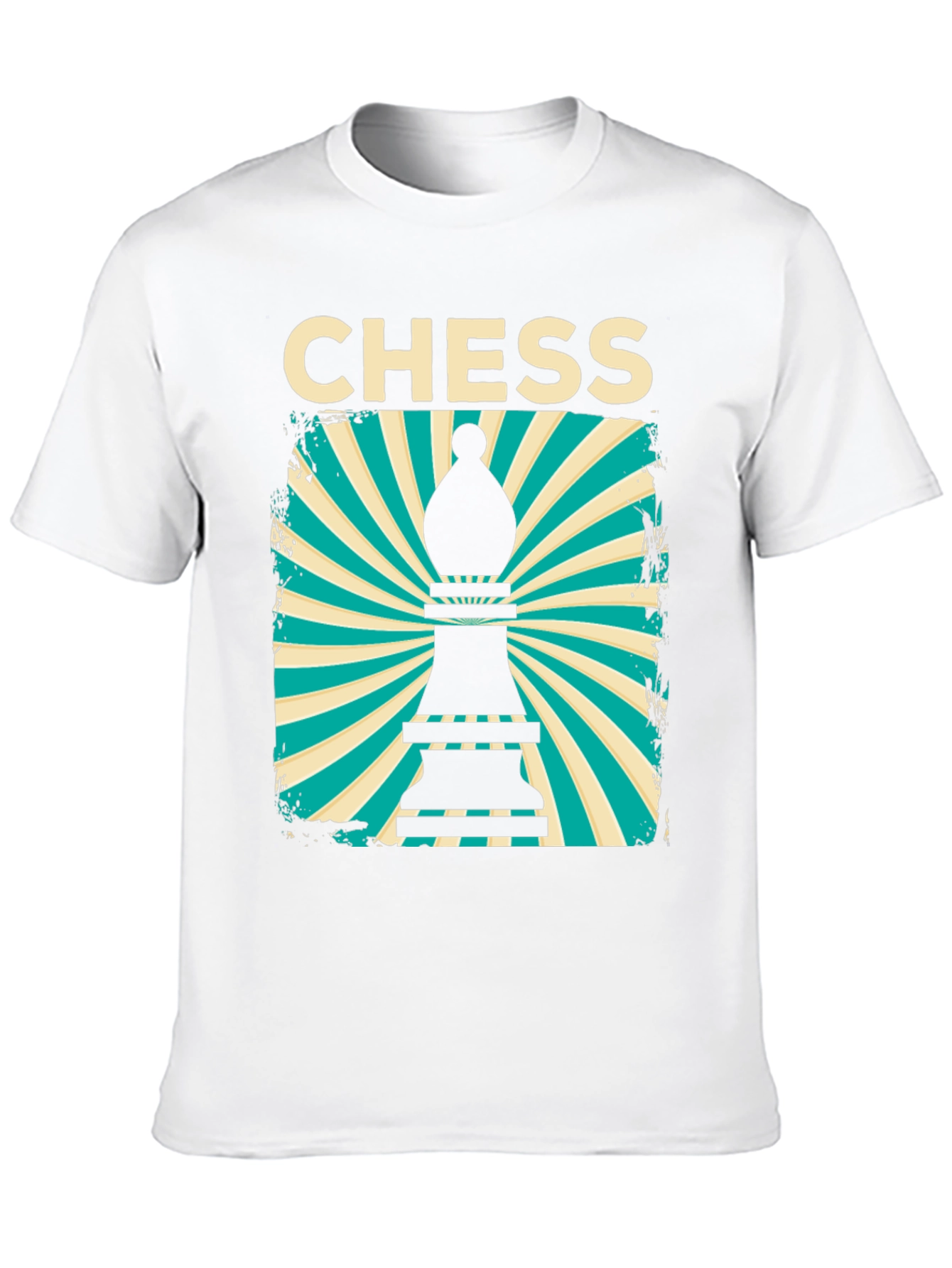 Chess Bishop Graphic Tee - Retro Style