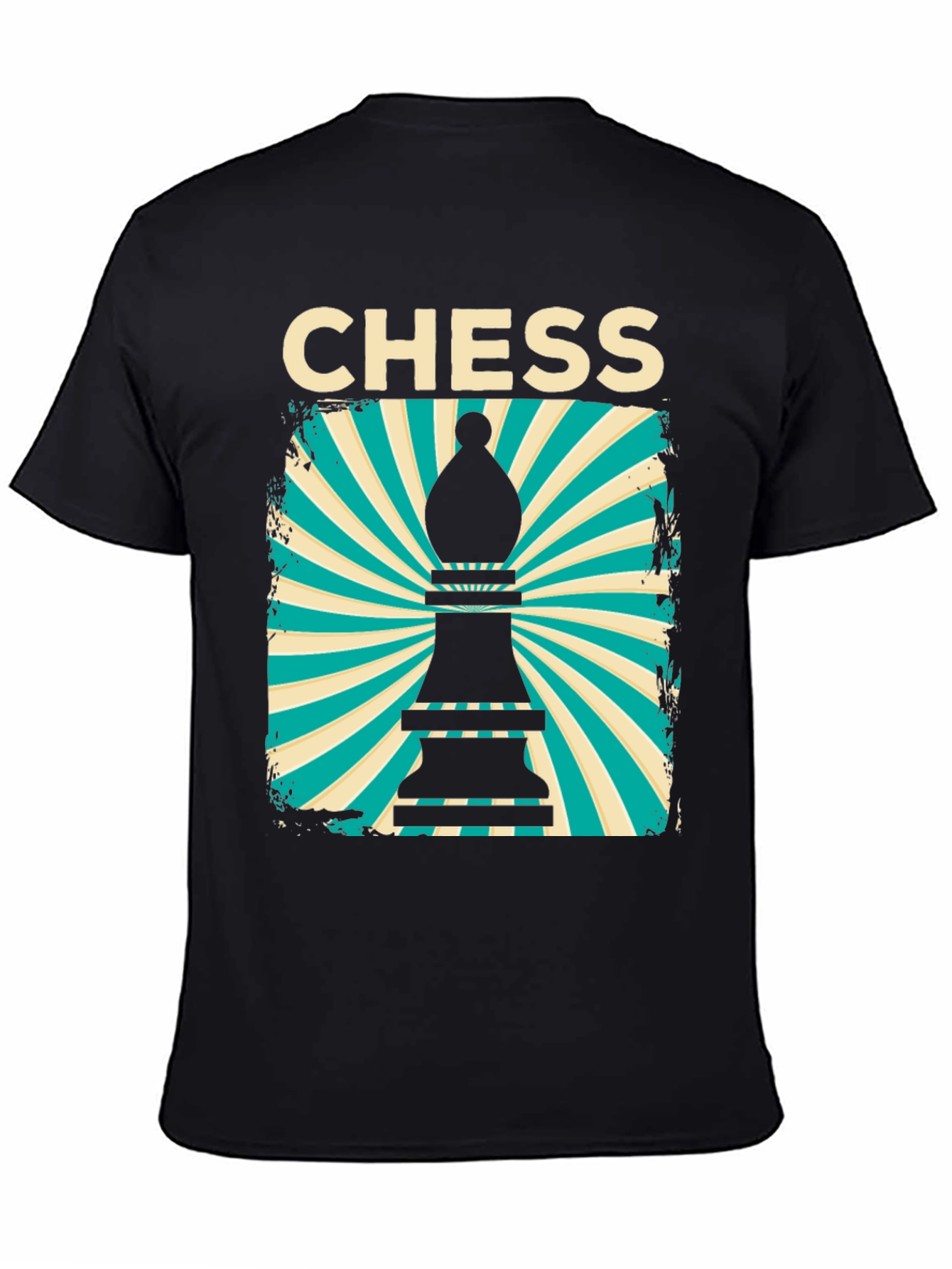 Chess Bishop Graphic Tee - Retro Style