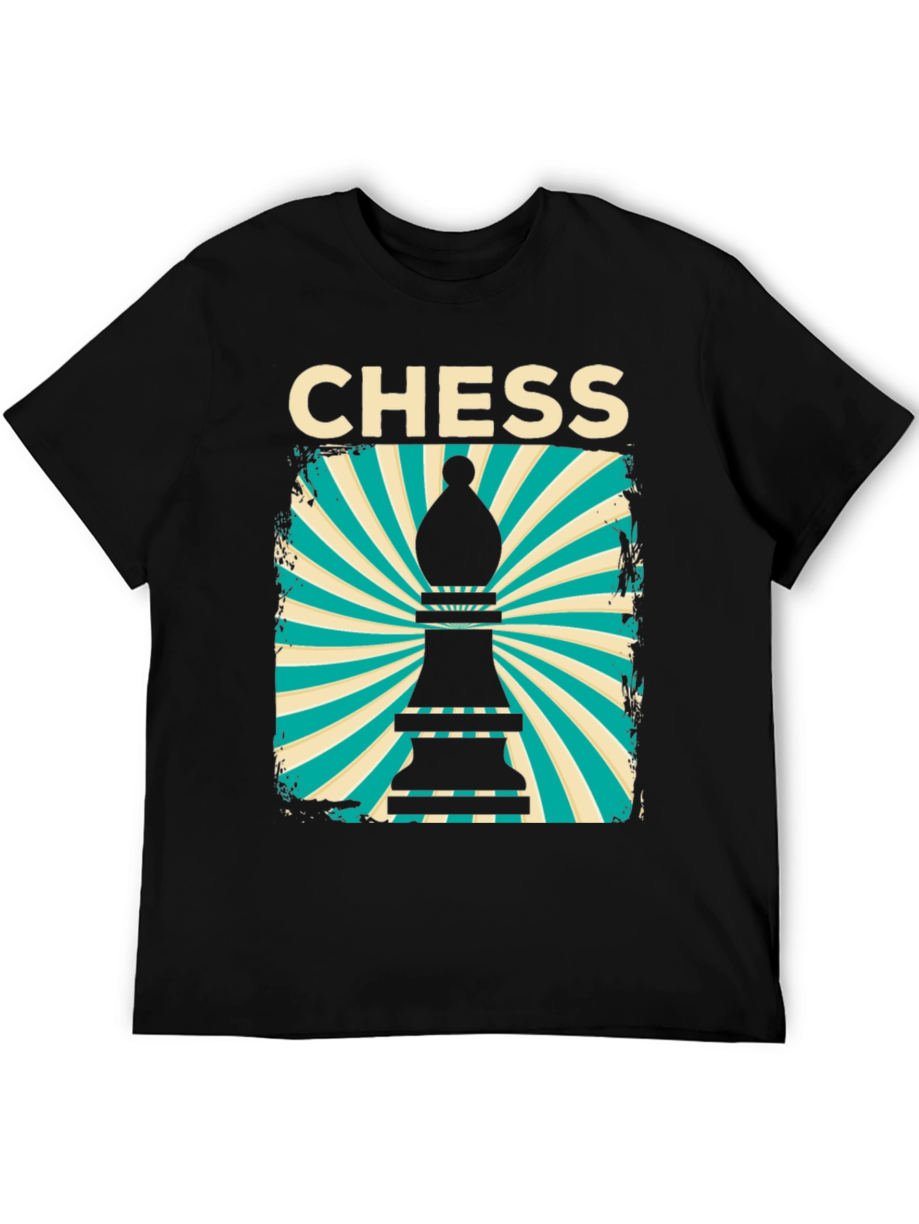 Chess Bishop Graphic Tee - Retro Style