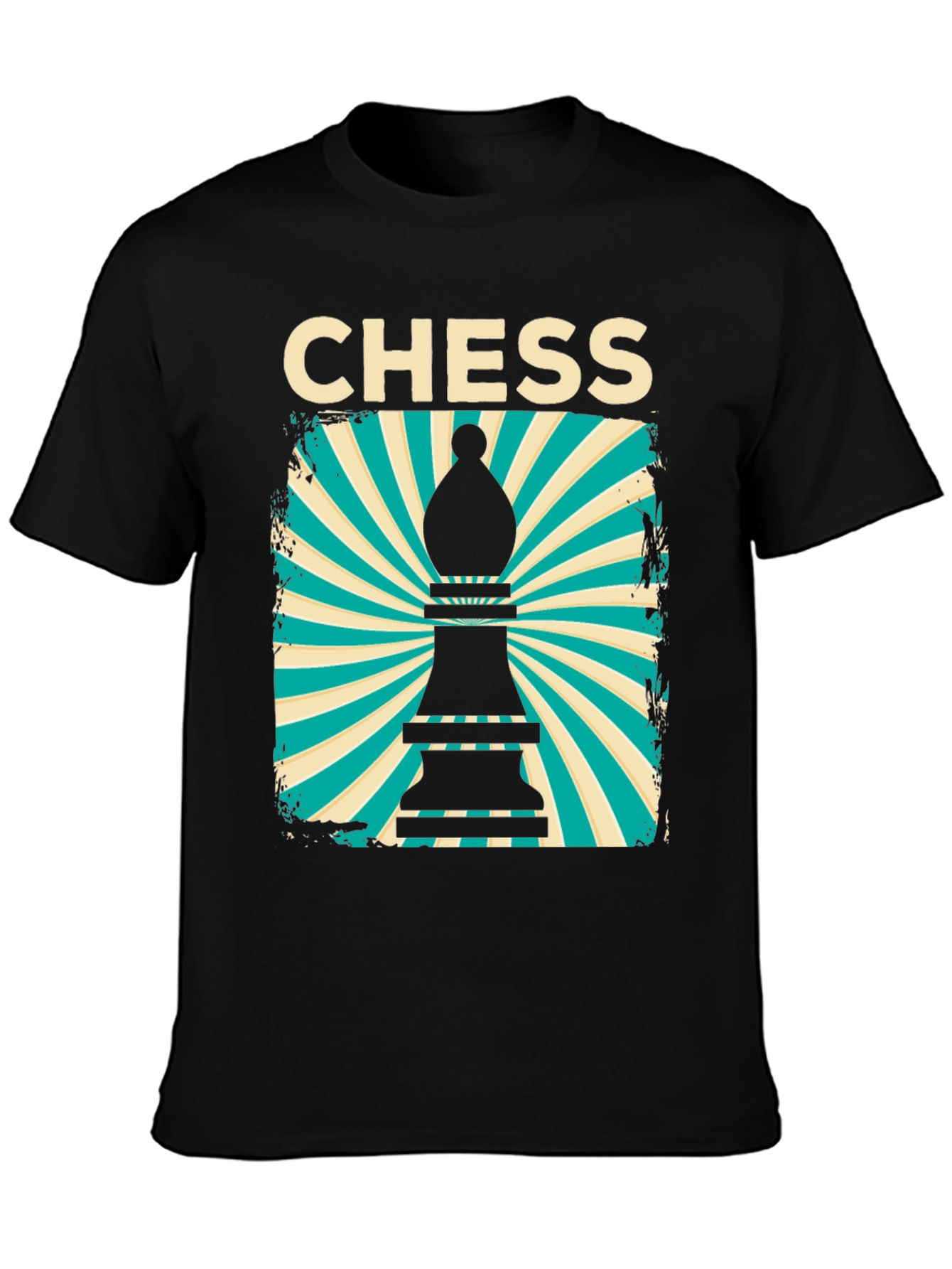 Chess Bishop Graphic Tee - Retro Style