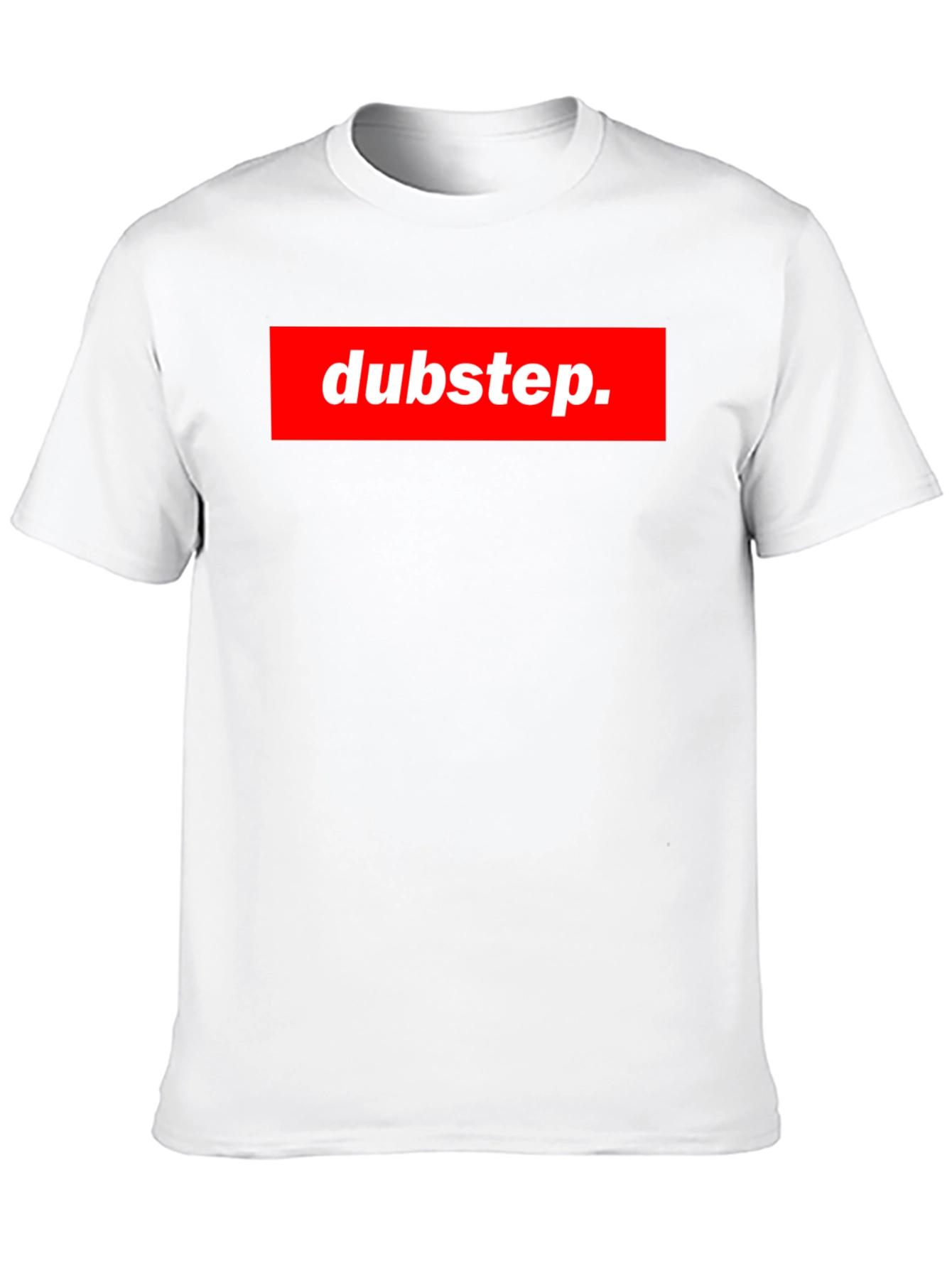 Dubstep Graphic Tee - Black Crew Neck T-Shirt