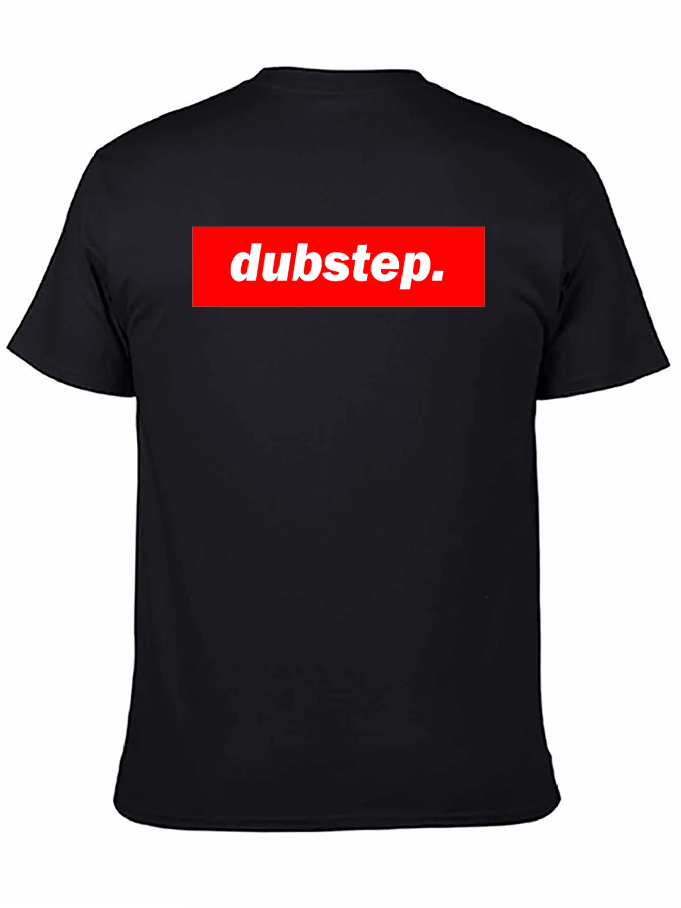 Dubstep Graphic Tee - Black Crew Neck T-Shirt