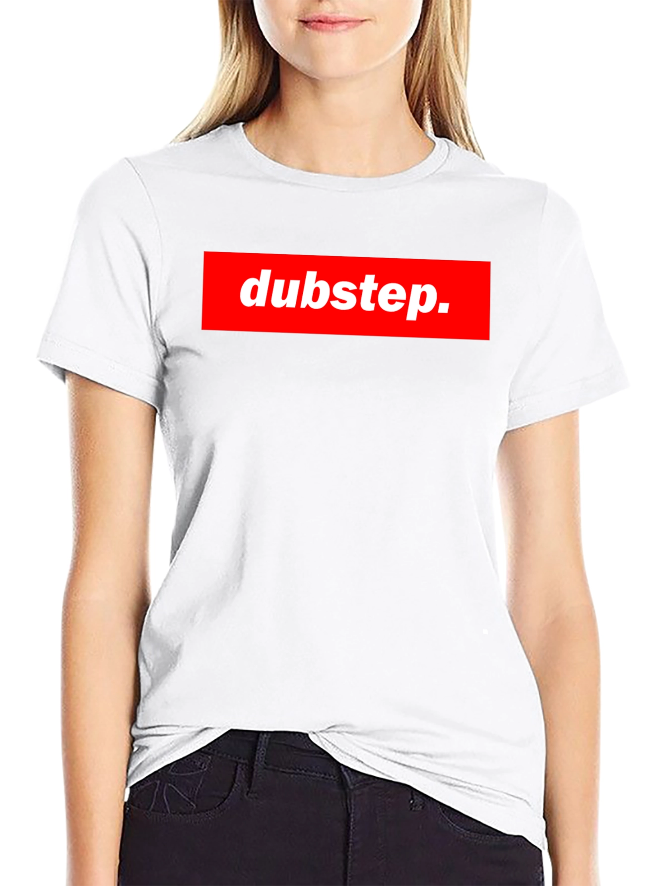 Dubstep Graphic Tee - Black Crew Neck T-Shirt
