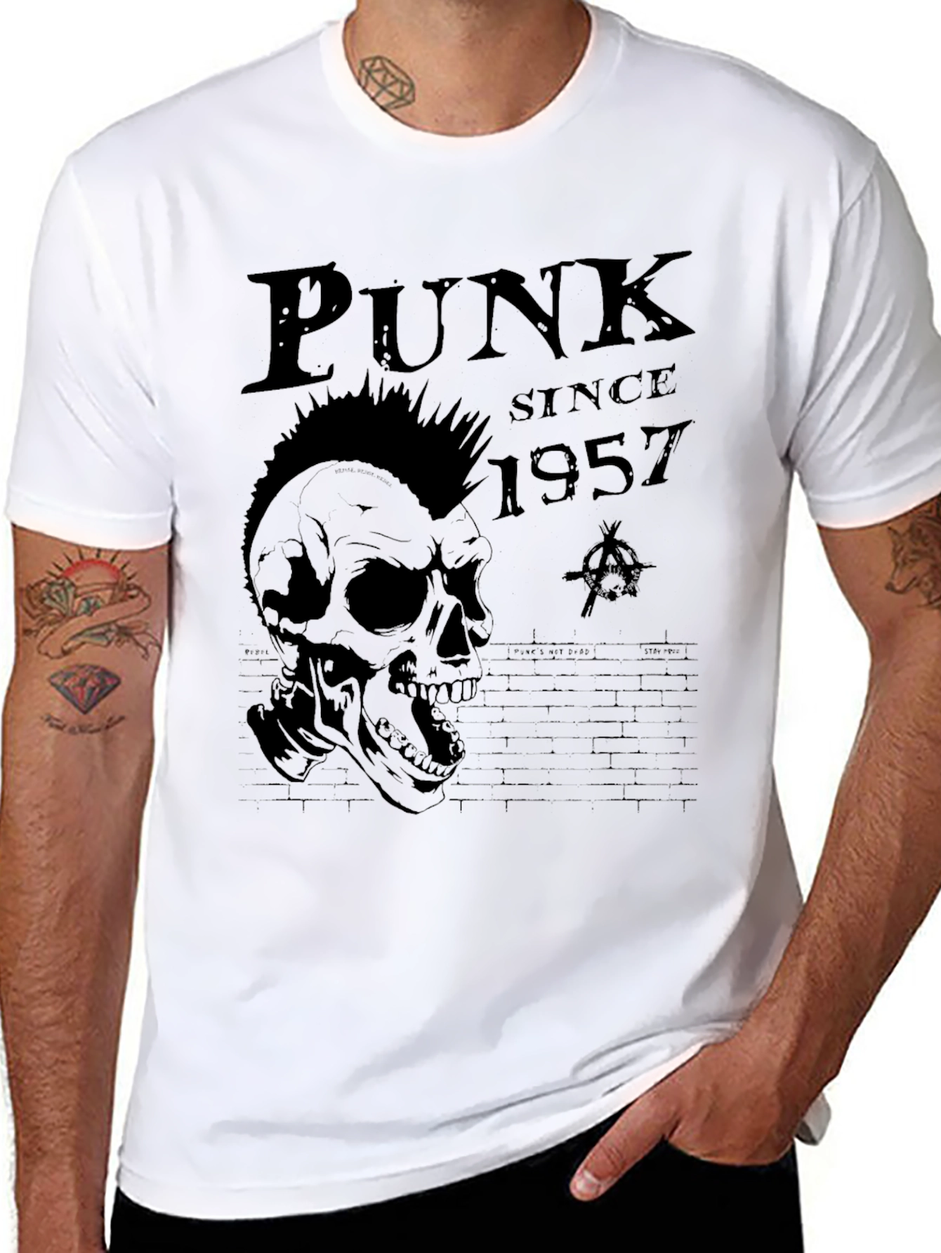 Punk Since 1957 Graphic Tee - Black