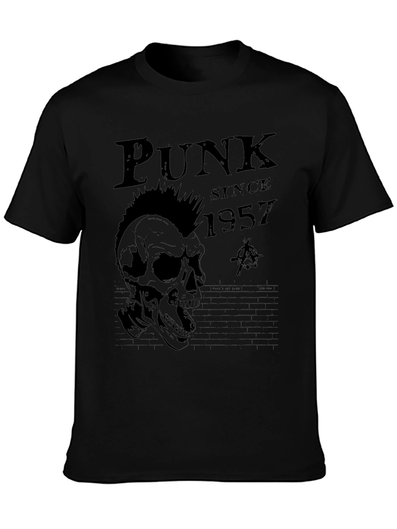 Punk Since 1957 Graphic Tee - Black