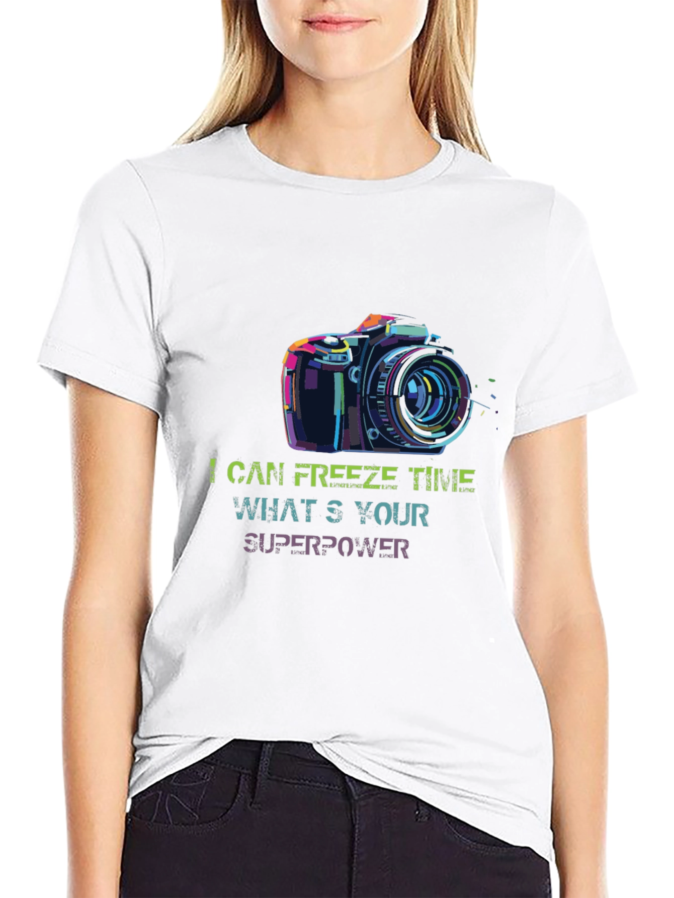 I Can Freeze Time Camera Graphic Tee