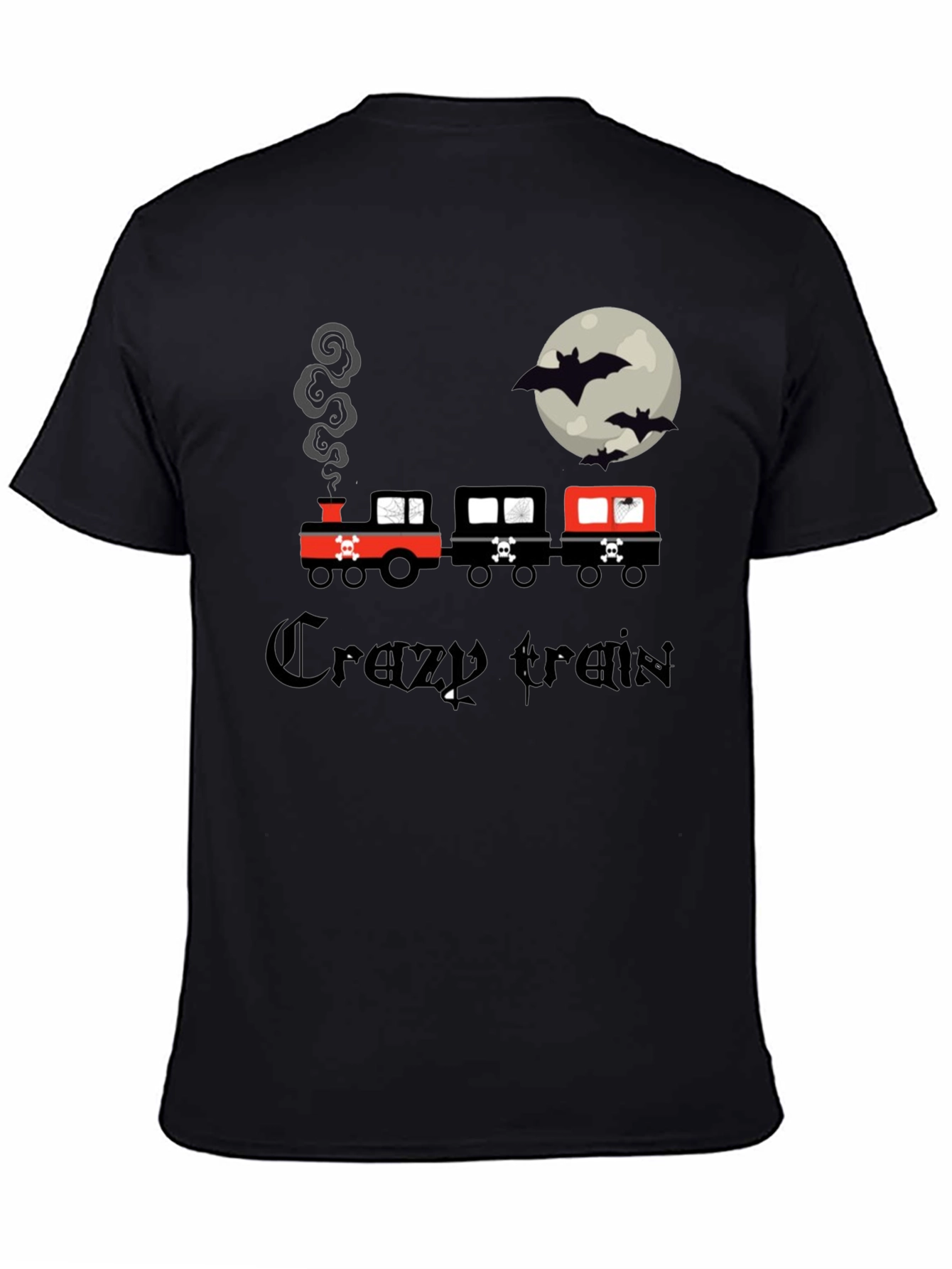 Crazy Train Halloween Black T-Shirt