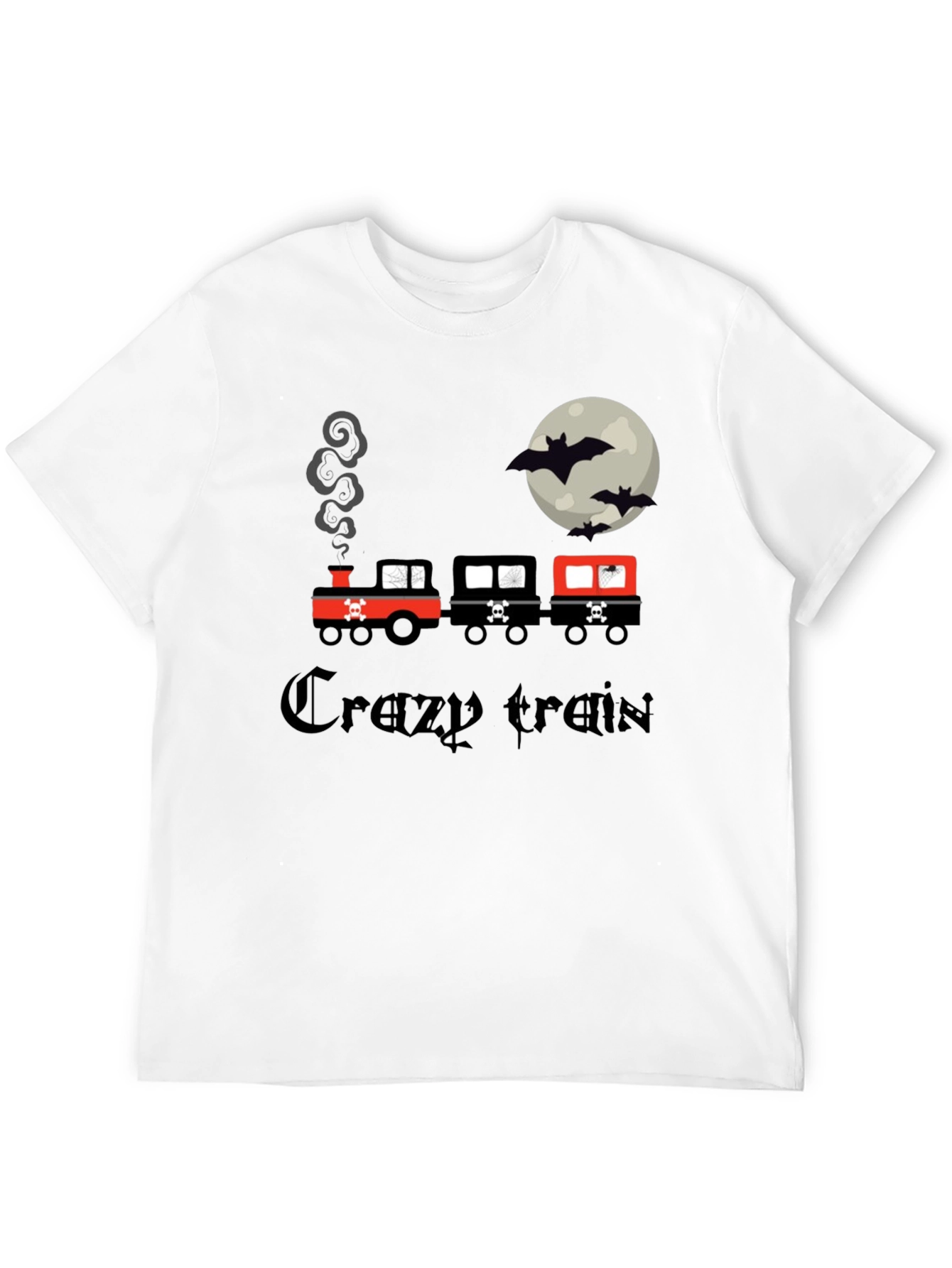 Crazy Train Halloween Black T-Shirt