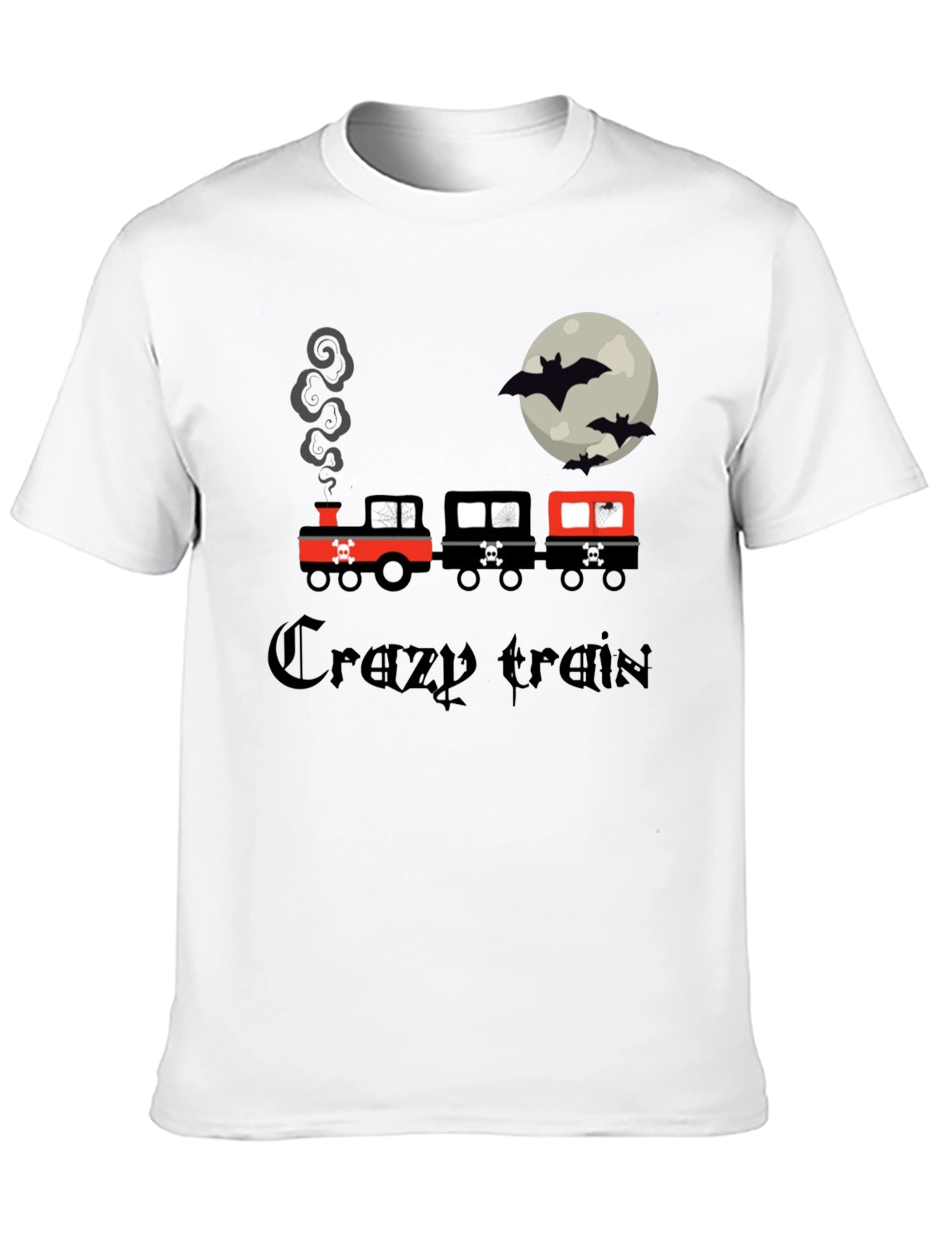 Crazy Train Halloween Black T-Shirt