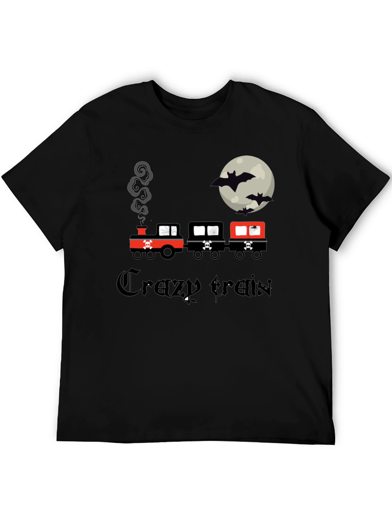 Crazy Train Halloween Black T-Shirt