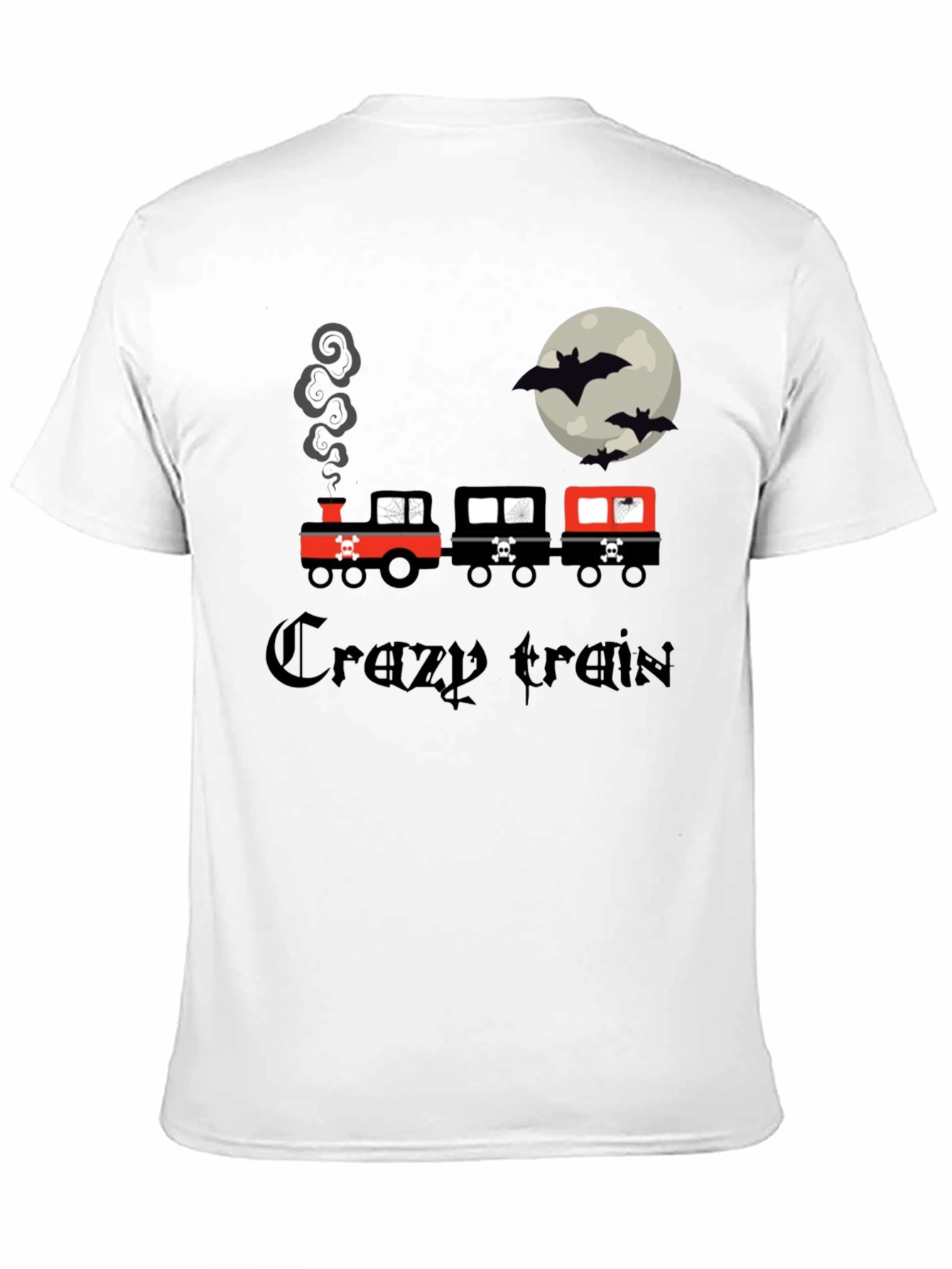Crazy Train Halloween Black T-Shirt