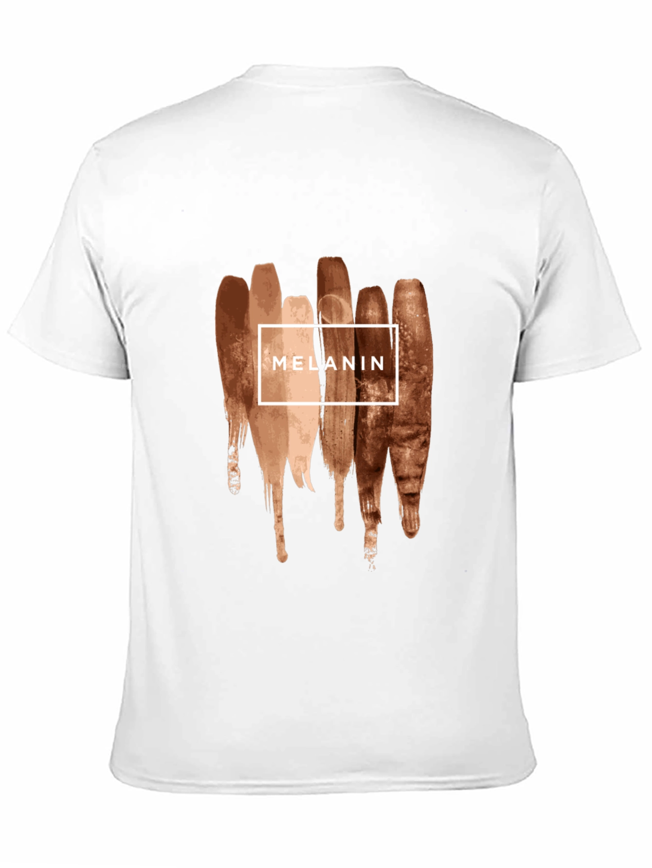 Melanin Brush Stroke Graphic Tee - Black