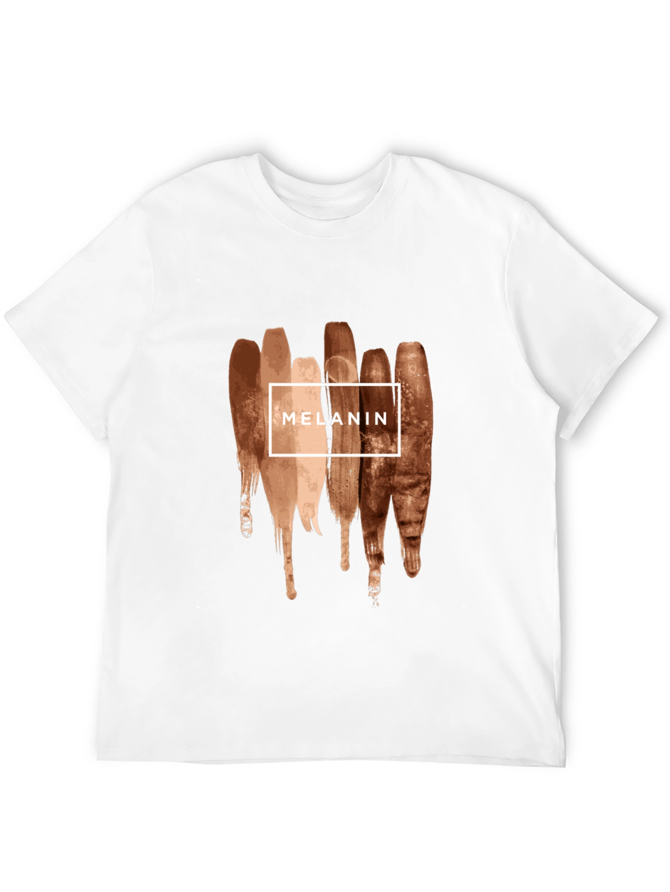 Melanin Brush Stroke Graphic Tee - Black