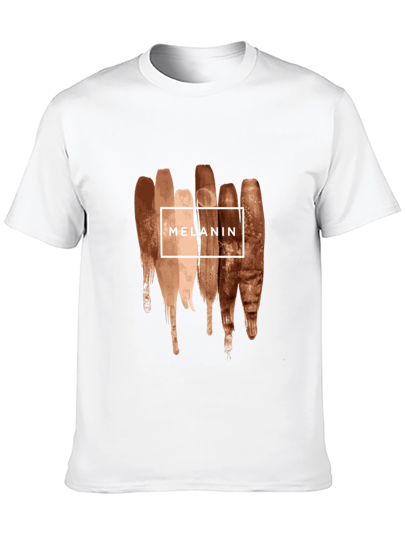 Melanin Brush Stroke Graphic Tee - Black
