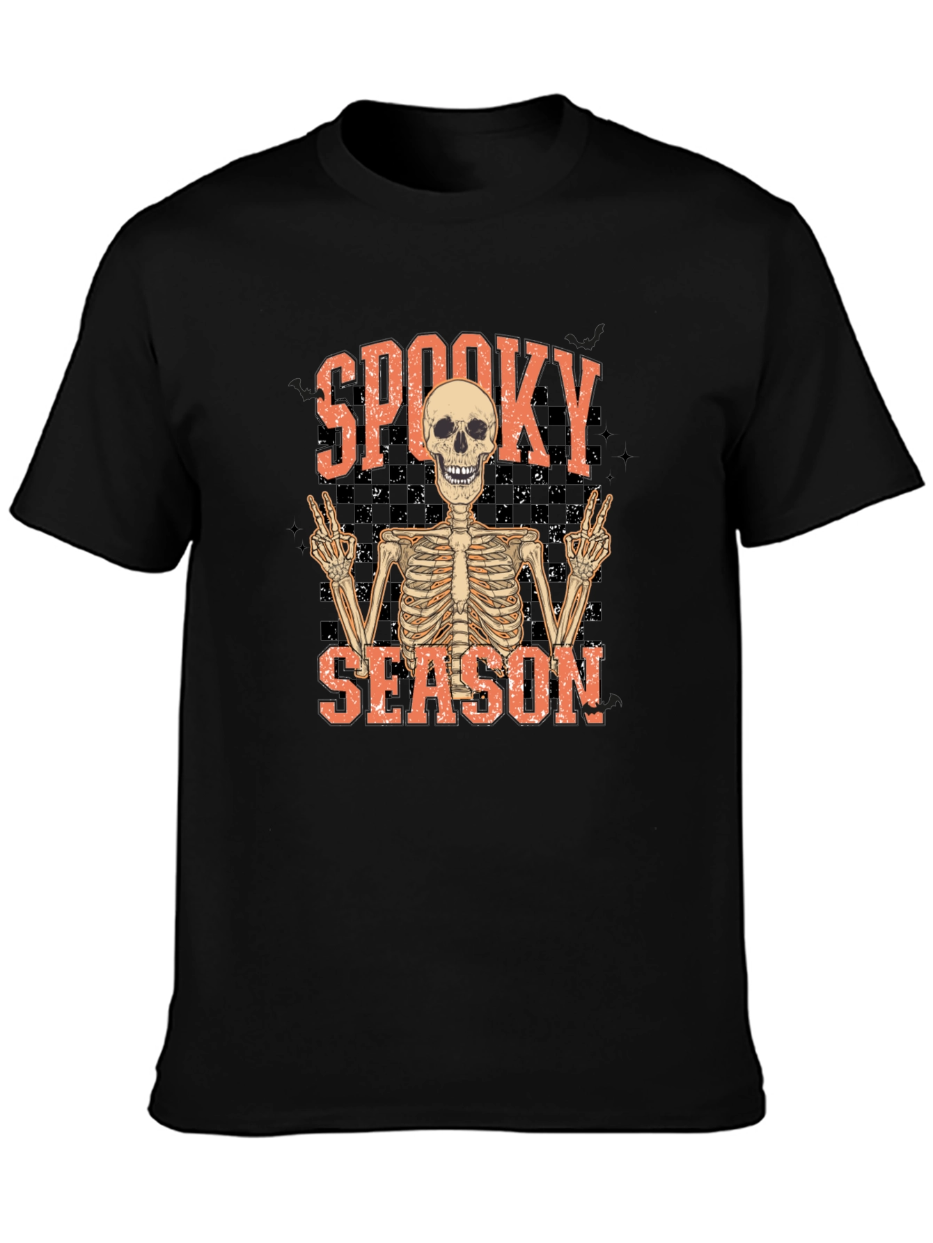 Spooky Season Skeleton Graphic T-Shirt