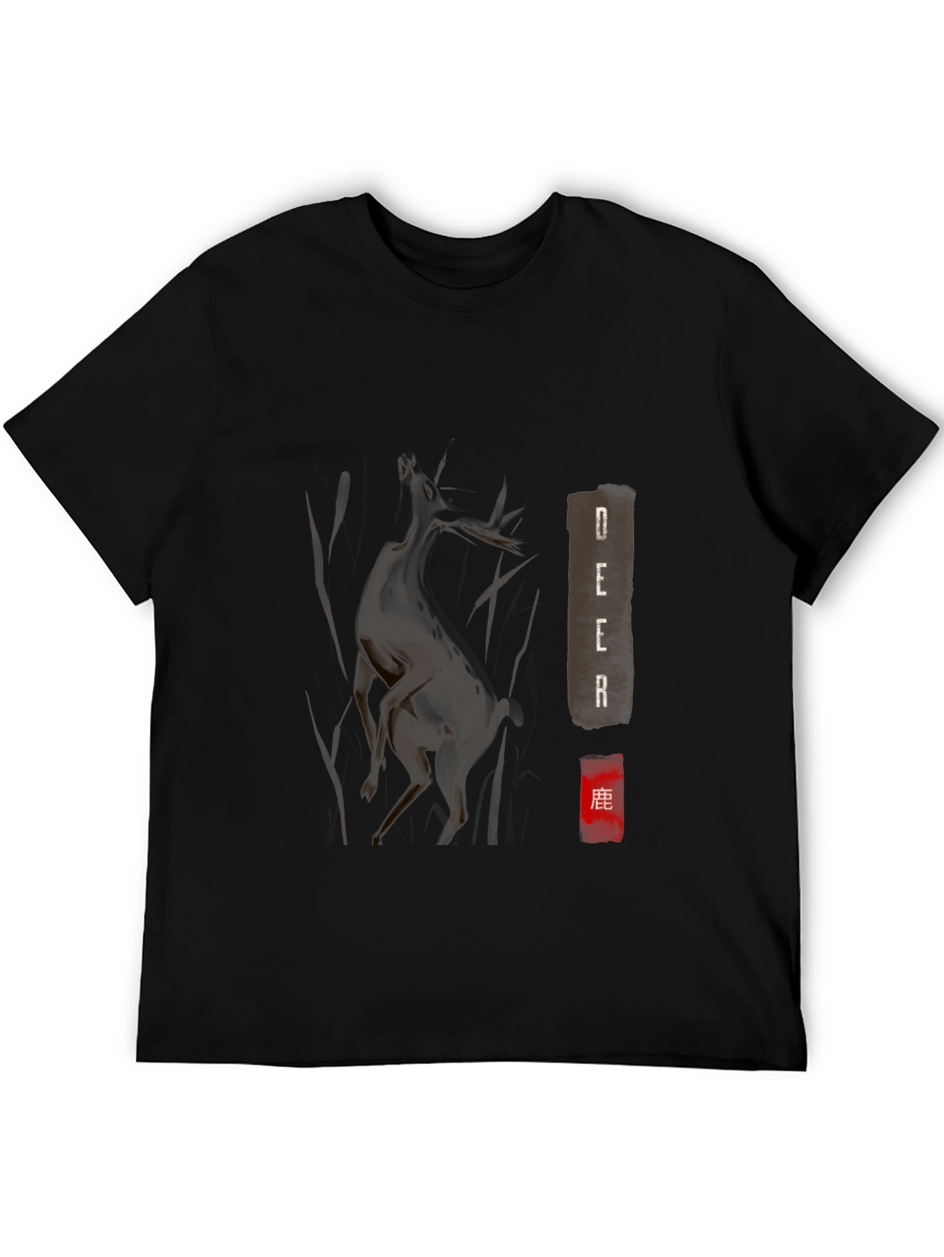 Deer Graphic T-Shirt - Soft Cotton Tee