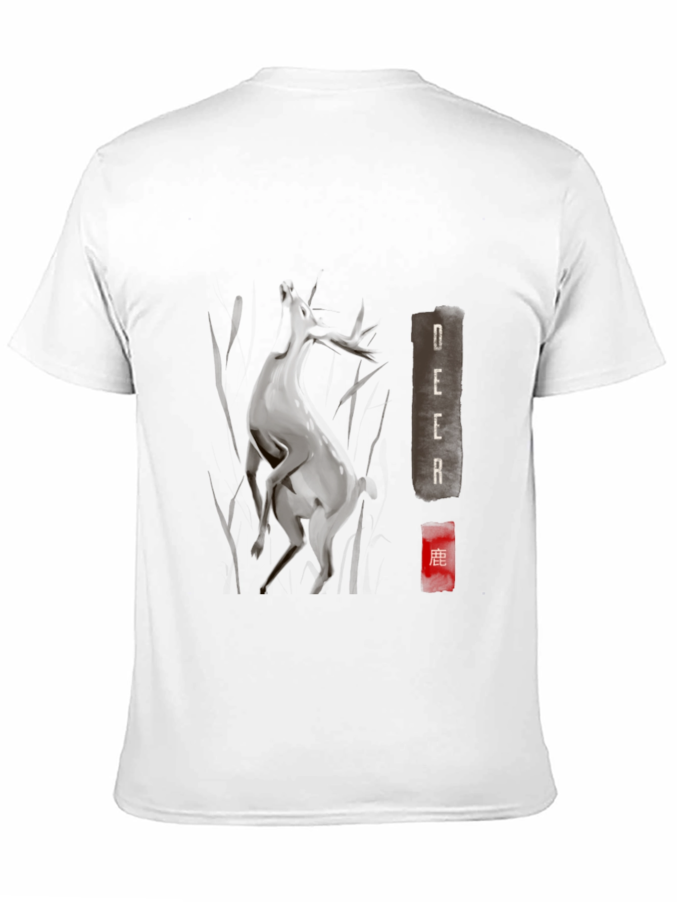 Deer Graphic T-Shirt - Soft Cotton Tee