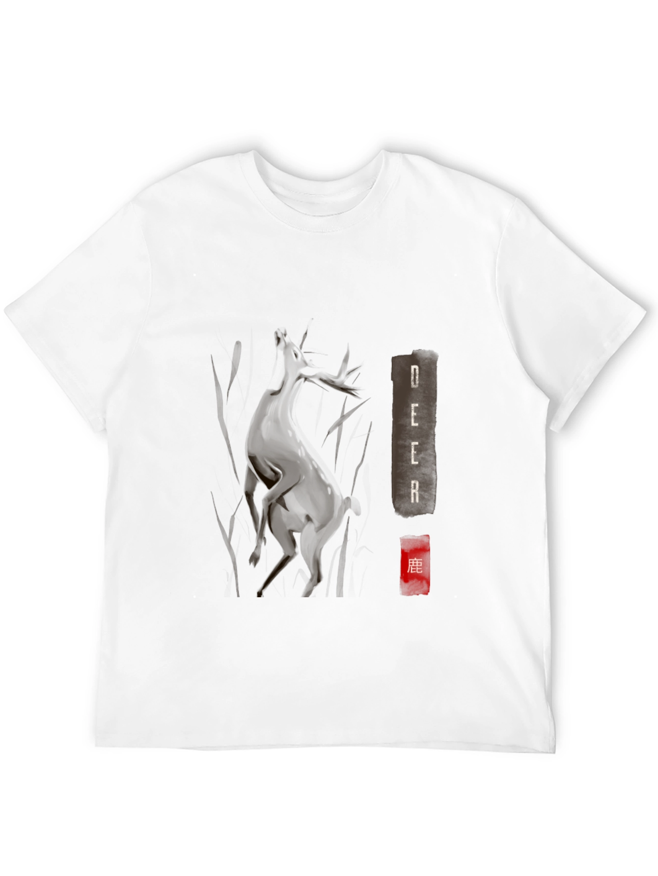 Deer Graphic T-Shirt - Soft Cotton Tee