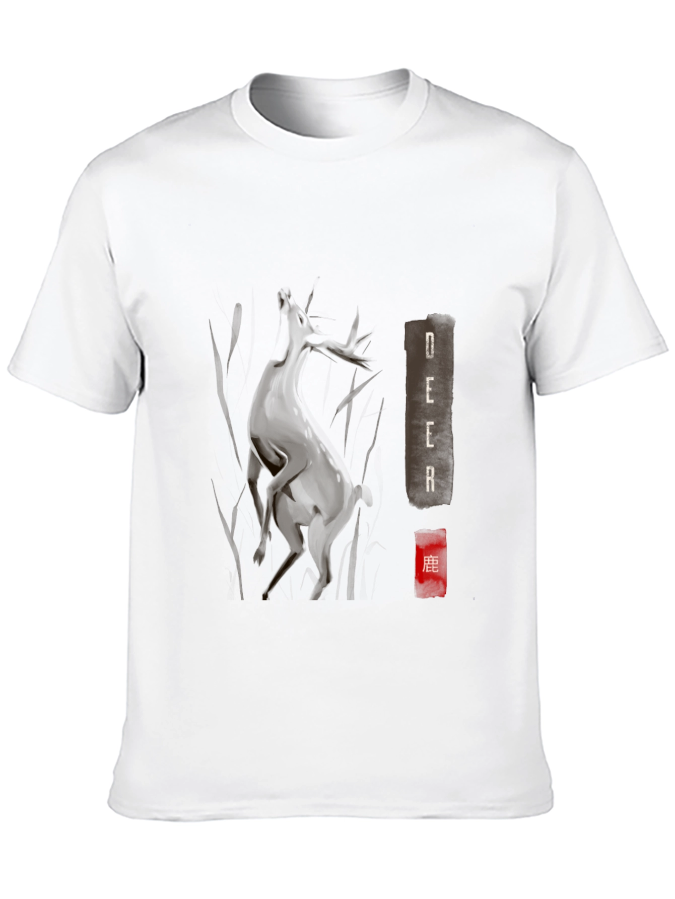 Deer Graphic T-Shirt - Soft Cotton Tee