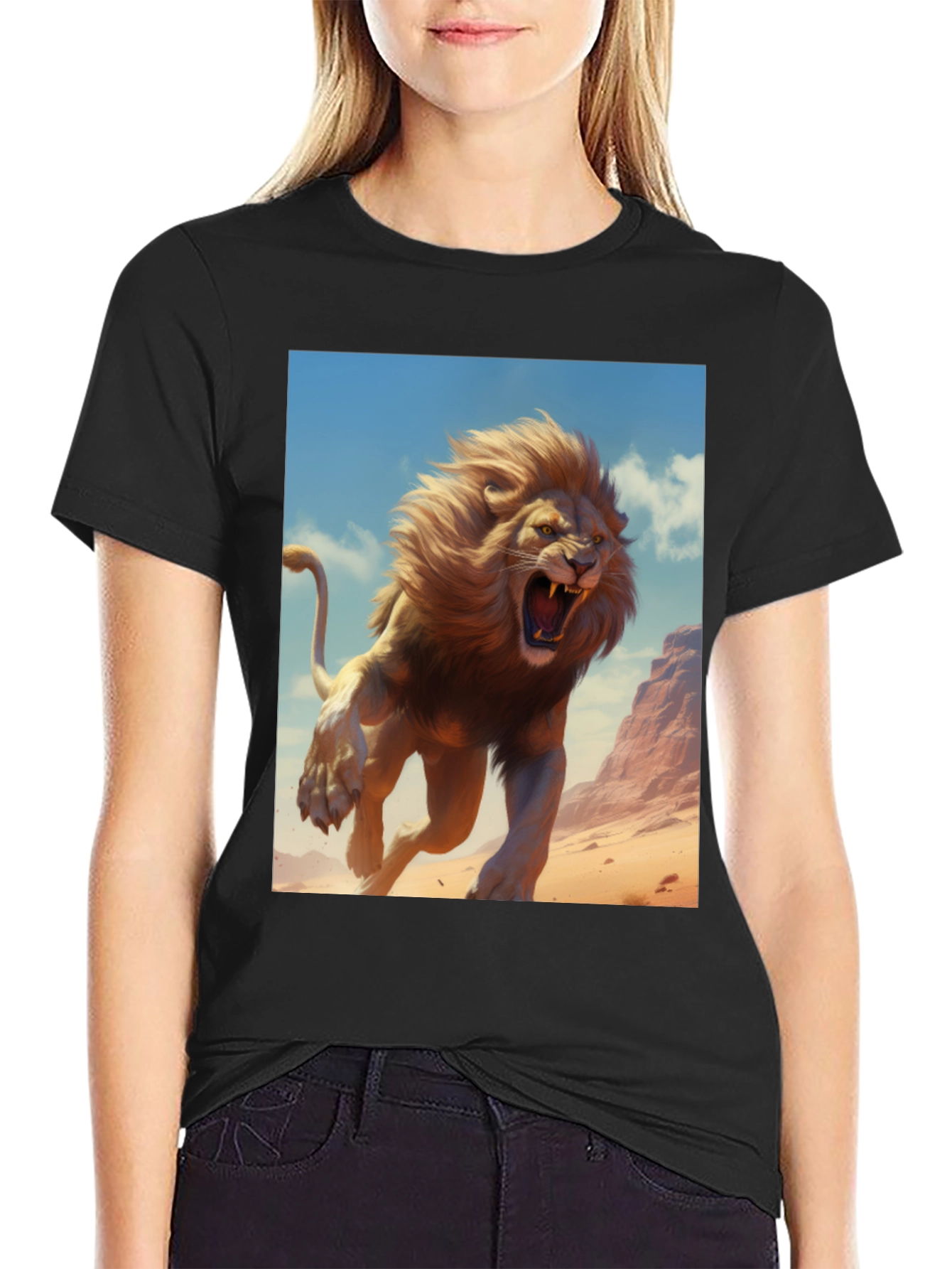 Lion Graphic Tee - Fierce Style