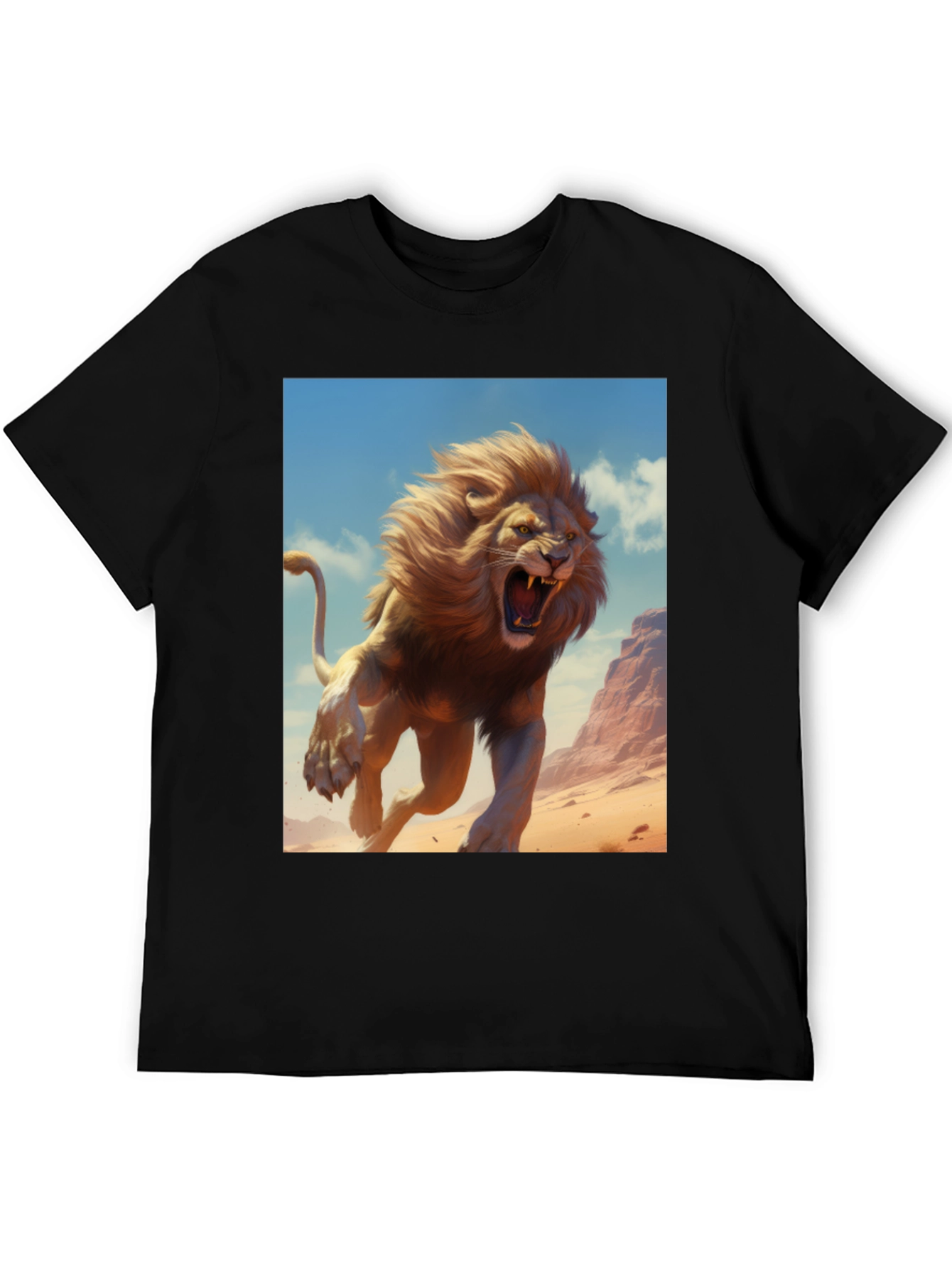 Lion Graphic Tee - Fierce Style