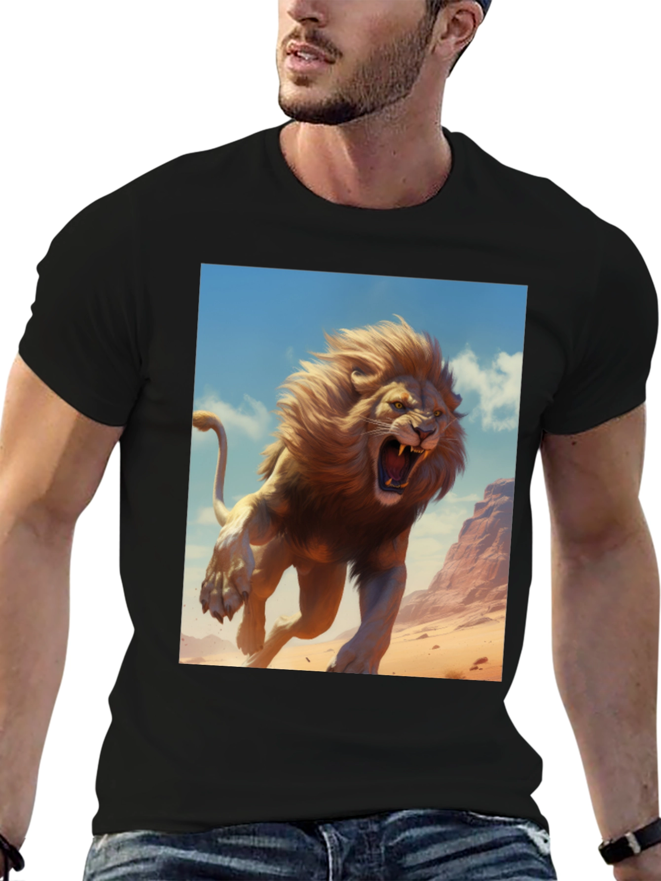 Lion Graphic Tee - Fierce Style