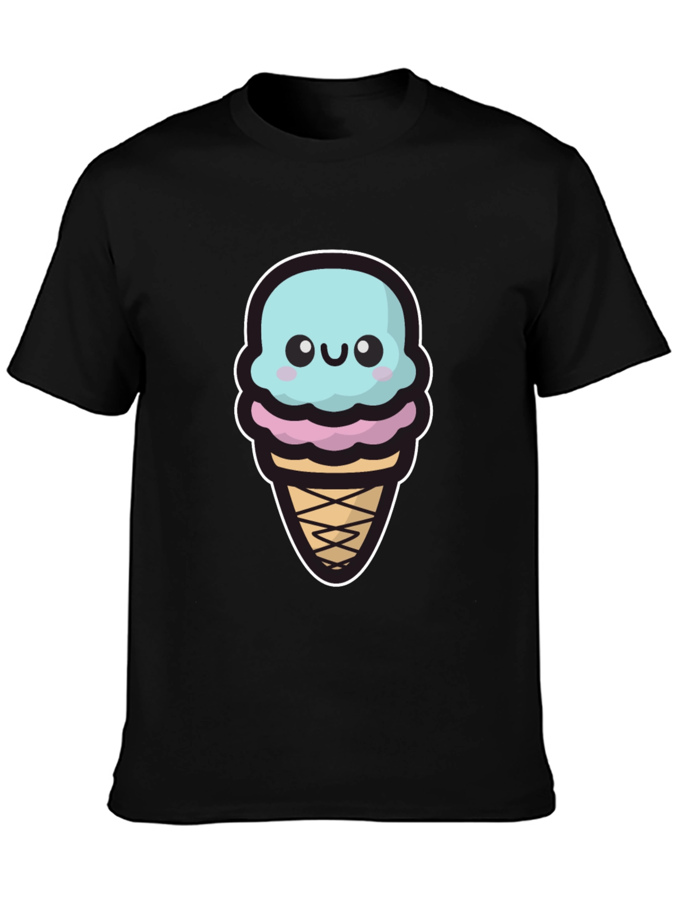 Cute Ice Cream Graphic T-Shirt