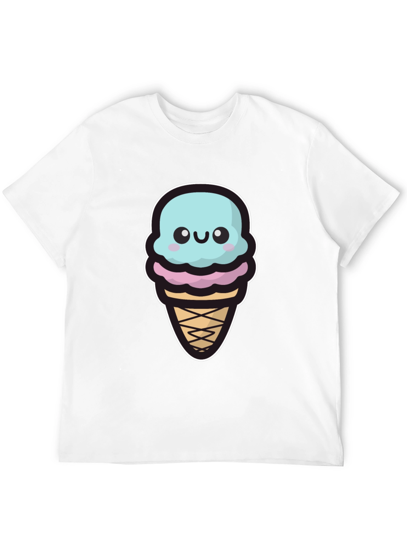Cute Ice Cream Graphic T-Shirt
