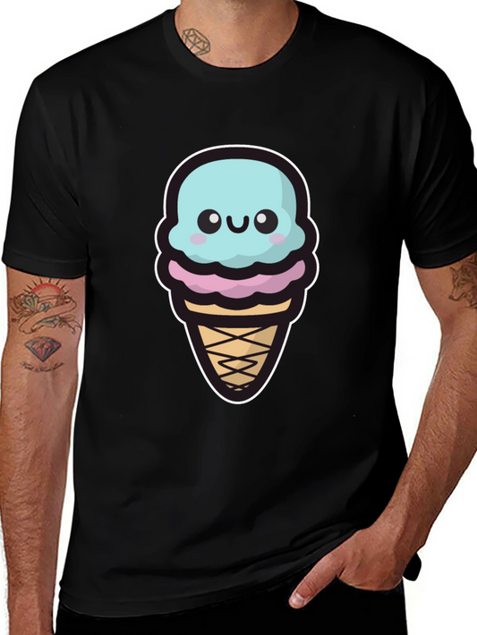 Cute Ice Cream Graphic T-Shirt