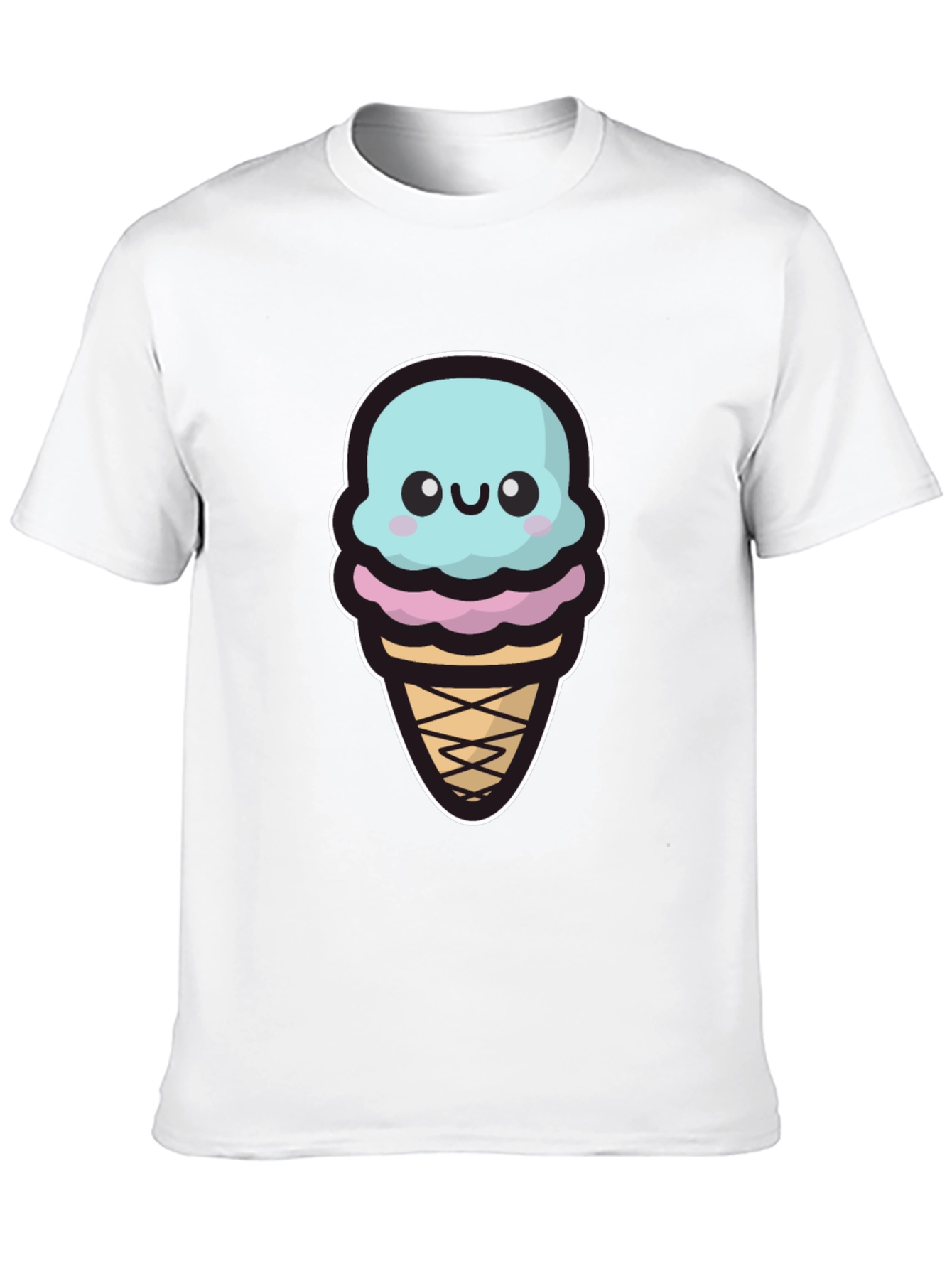 Cute Ice Cream Graphic T-Shirt