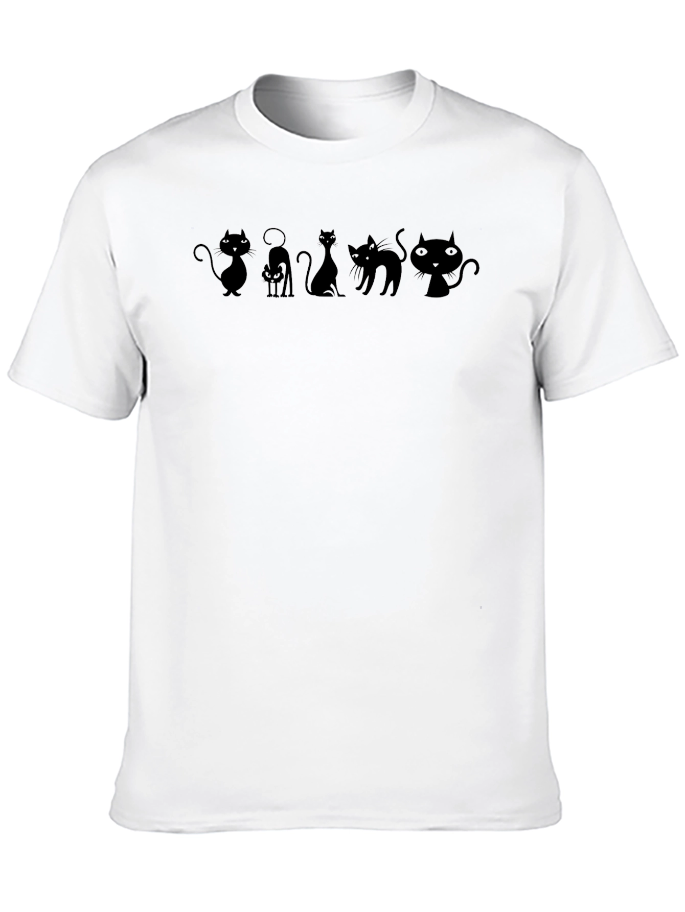 Black Cats T-Shirt - Spooky Silhouettes