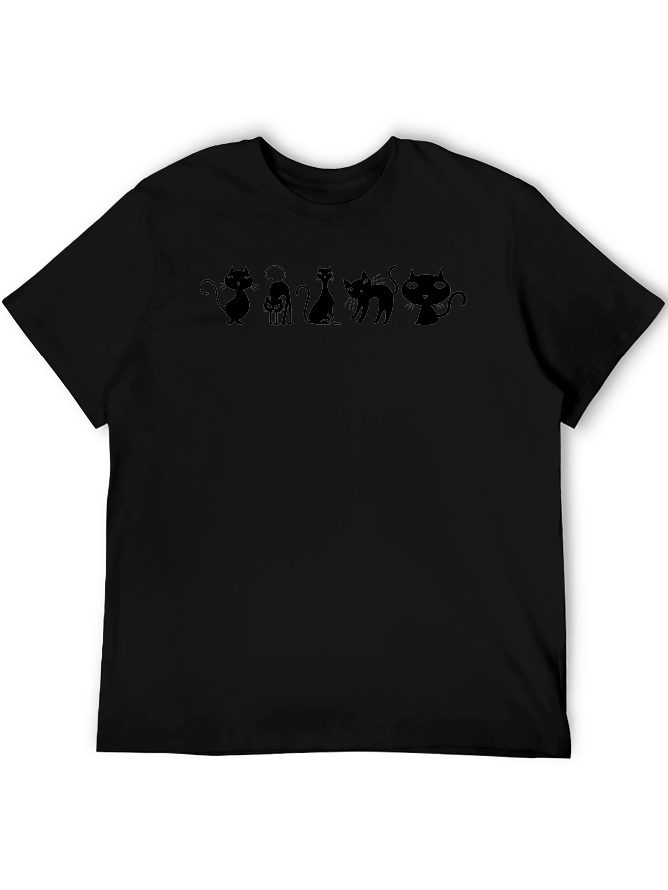 Black Cats T-Shirt - Spooky Silhouettes