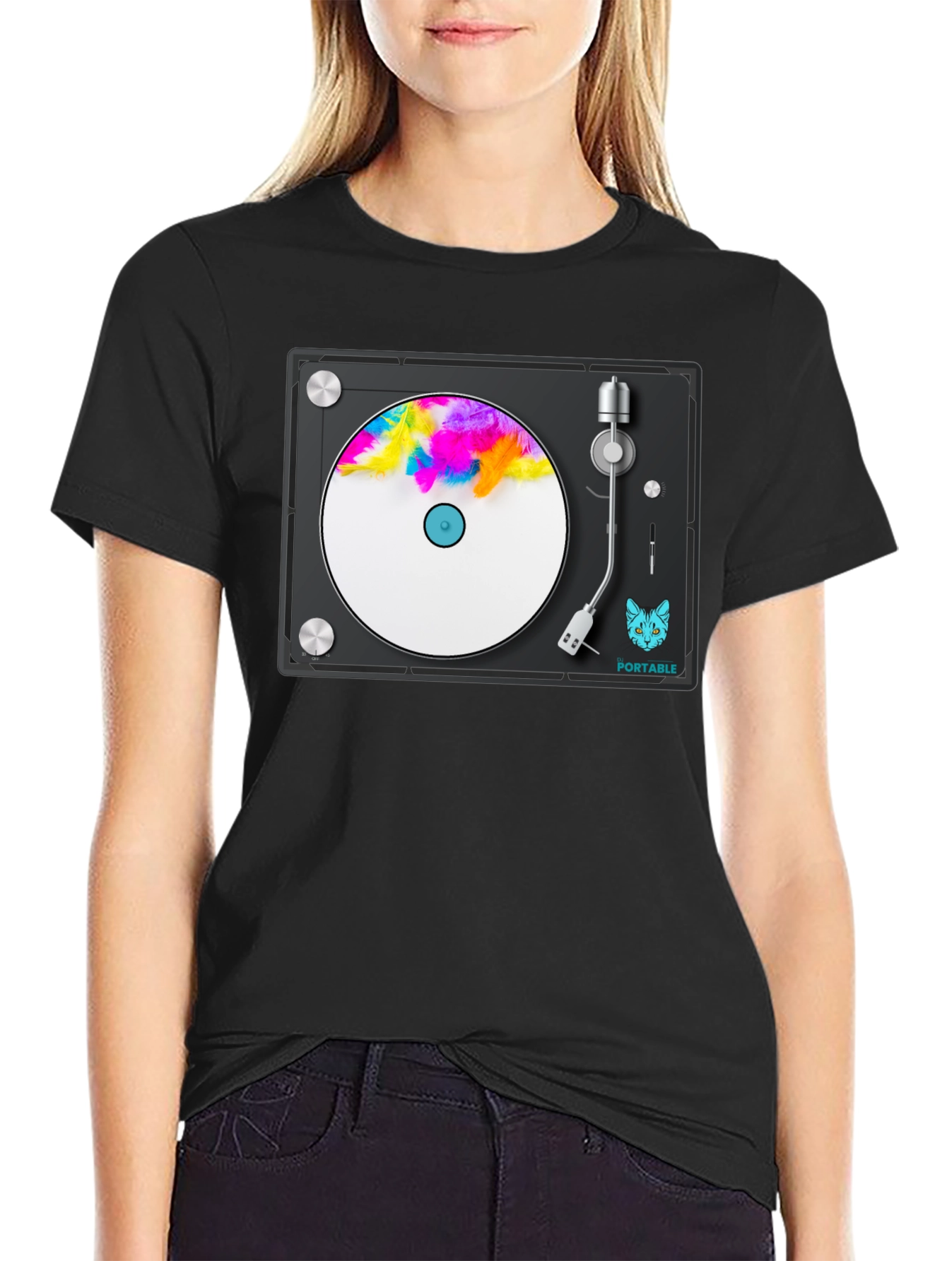 Cool Turntable Graphic T-Shirt