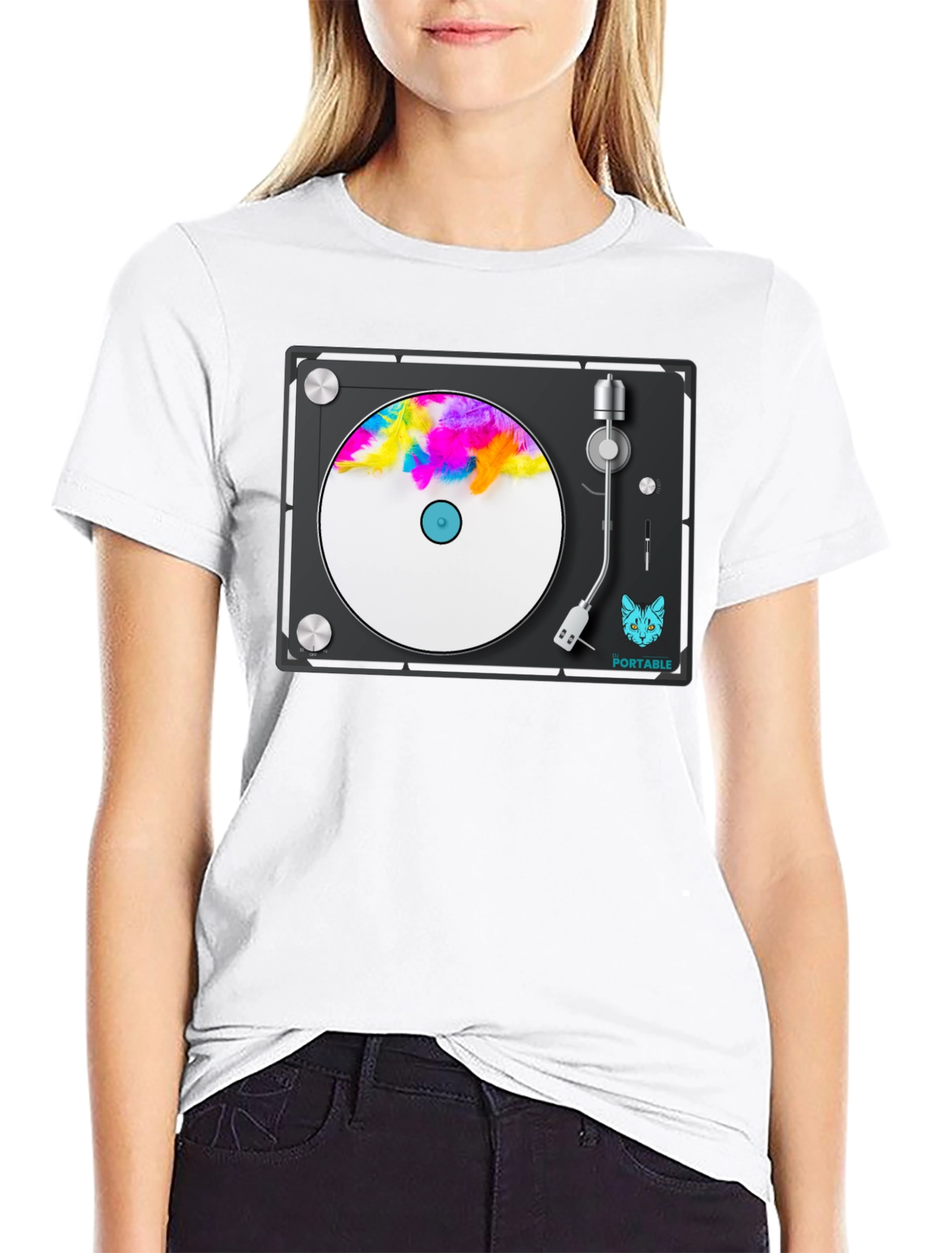 Cool Turntable Graphic T-Shirt