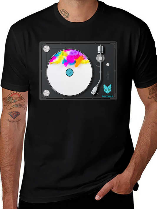 Cool Turntable Graphic T-Shirt