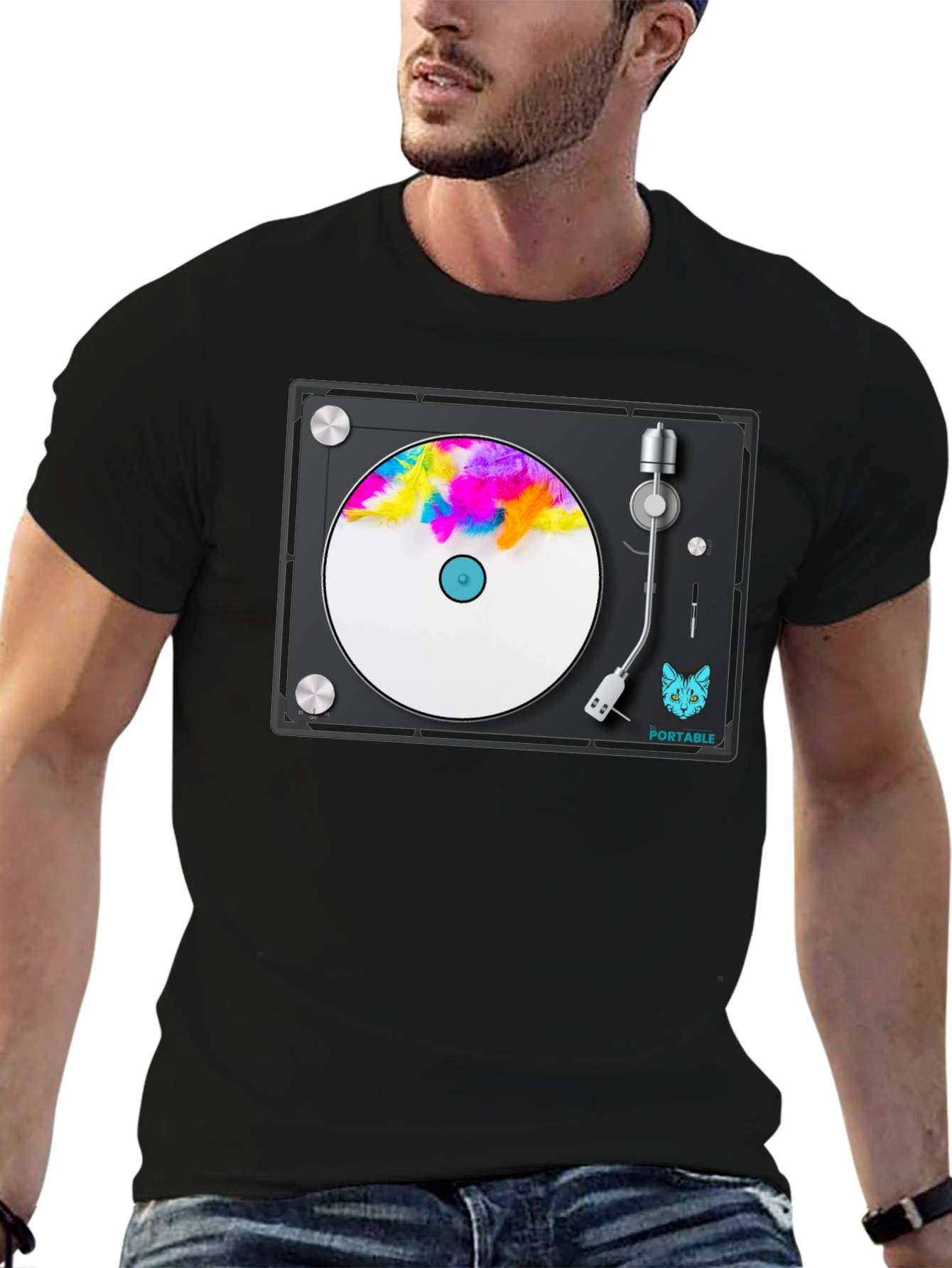 Cool Turntable Graphic T-Shirt