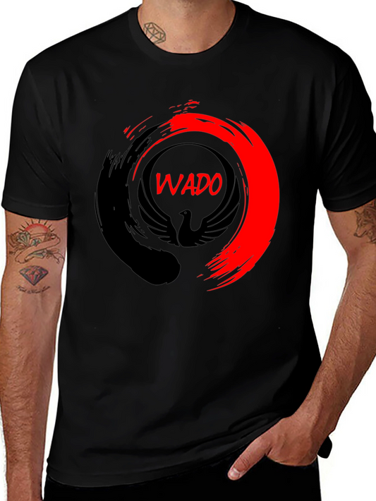 Wado Phoenix Graphic Tee - Stylish Black T-Shirt