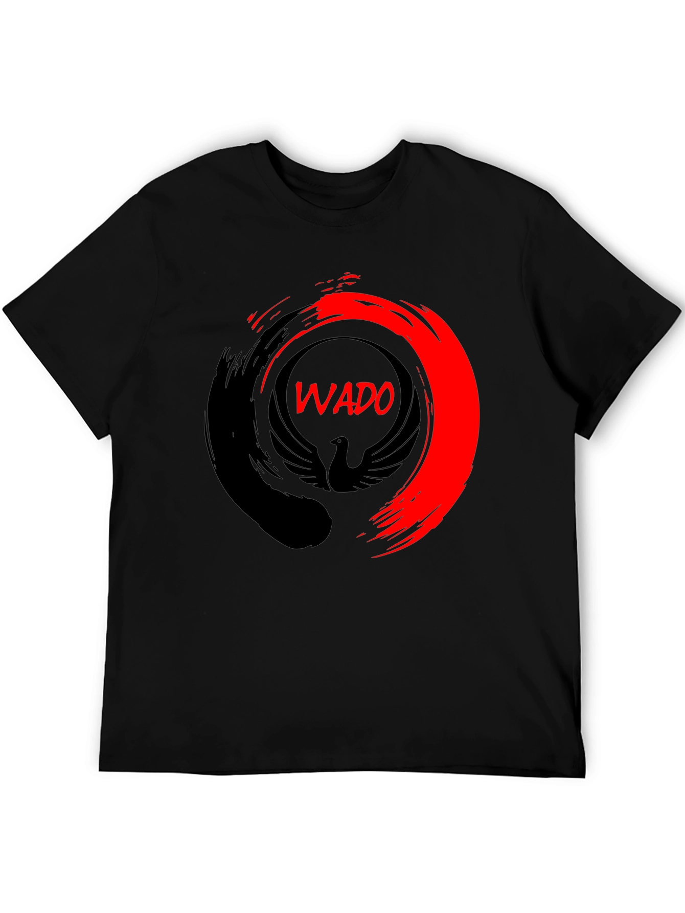 Wado Phoenix Graphic Tee - Stylish Black T-Shirt