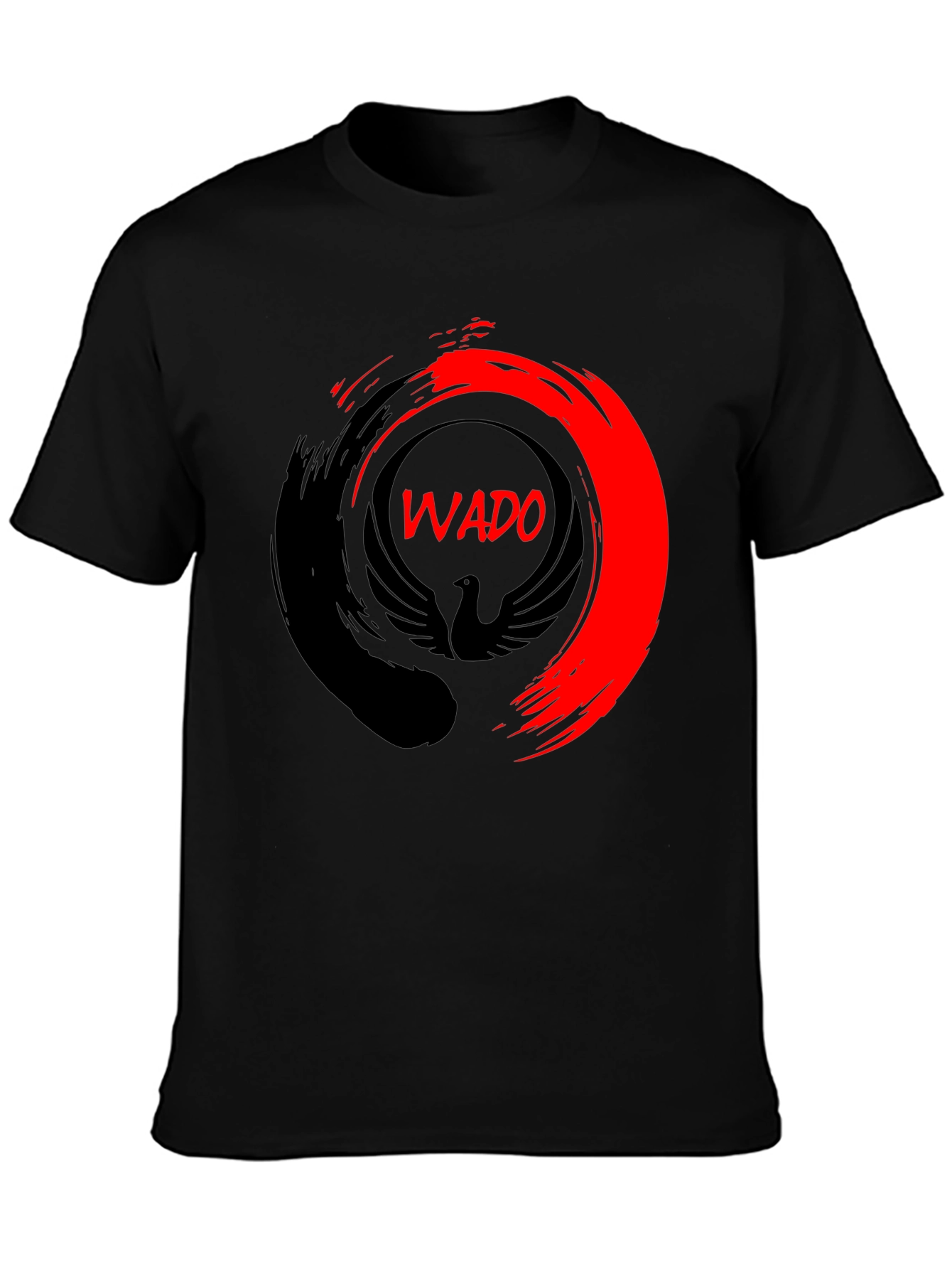 Wado Phoenix Graphic Tee - Stylish Black T-Shirt
