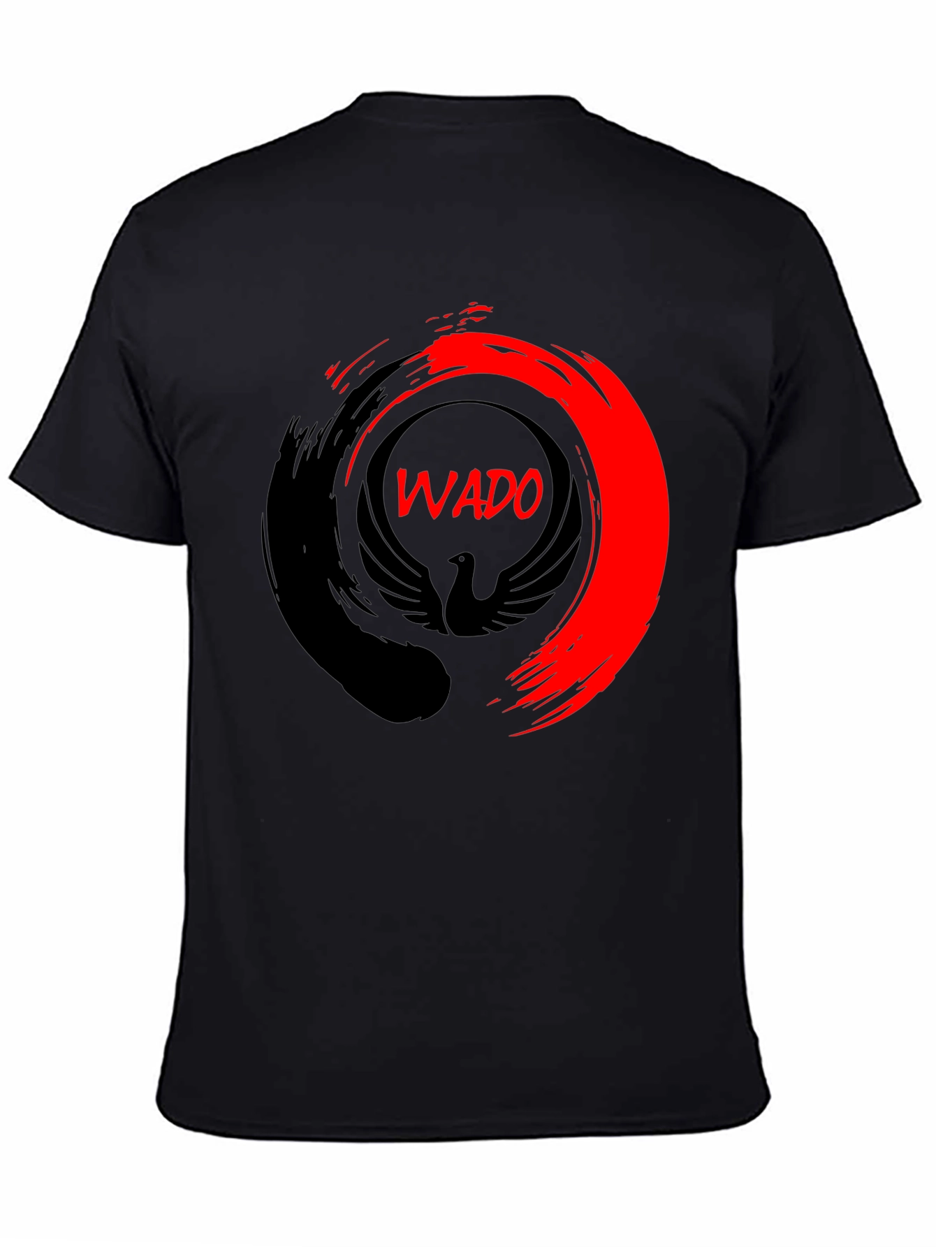 Wado Phoenix Graphic Tee - Stylish Black T-Shirt