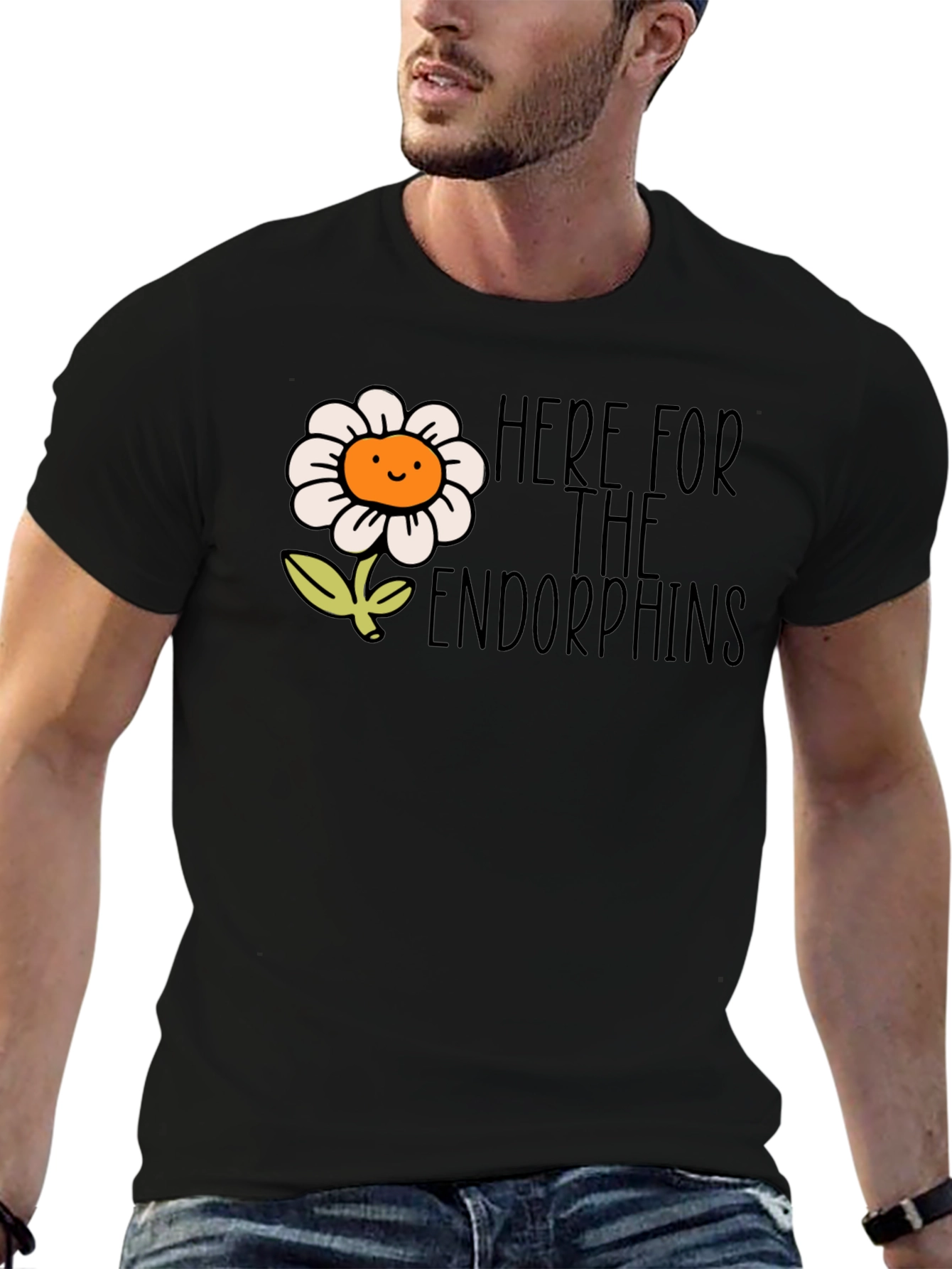 Here for the Endorphins Flower T-Shirt