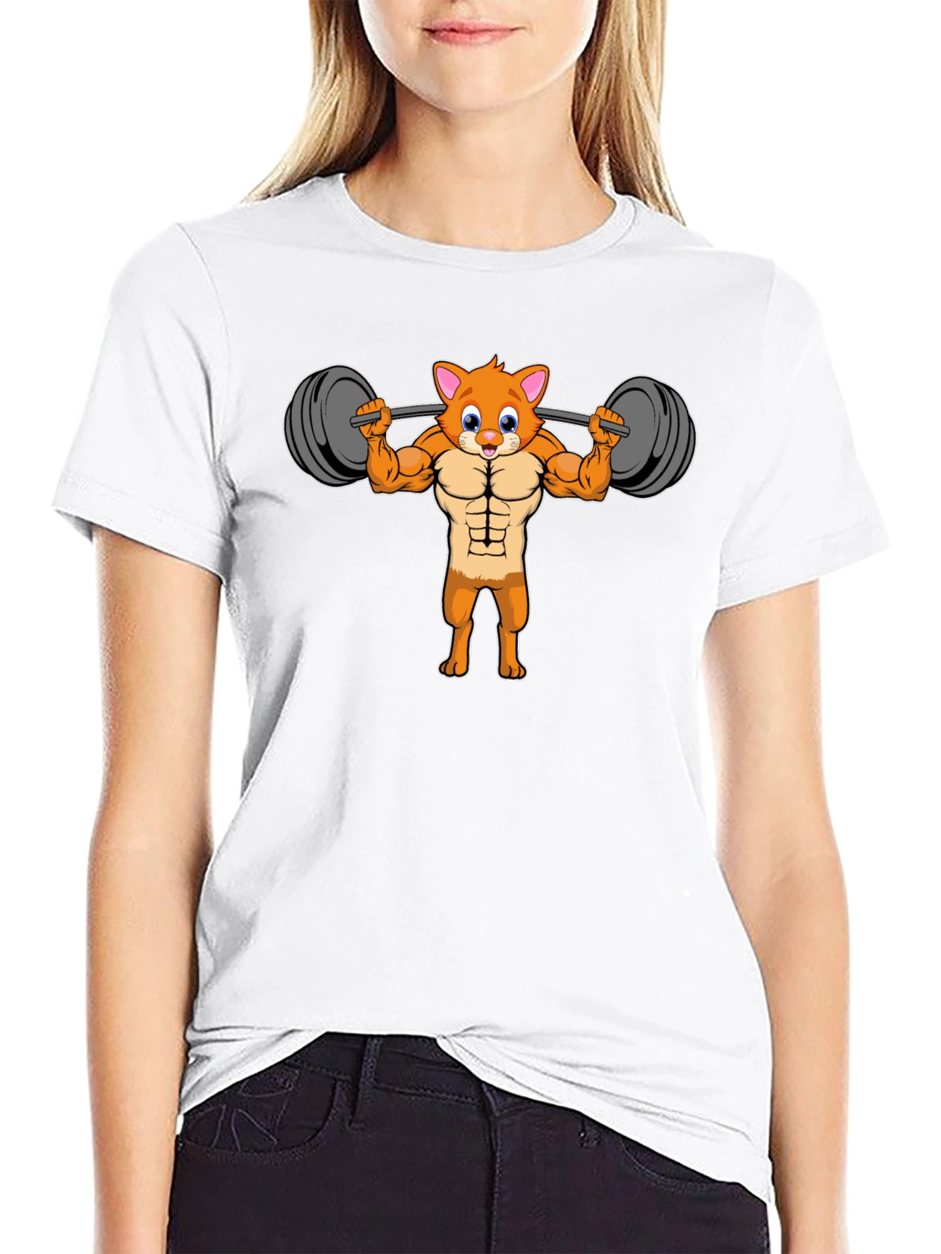 Funny Cat Gym Workout T-Shirt