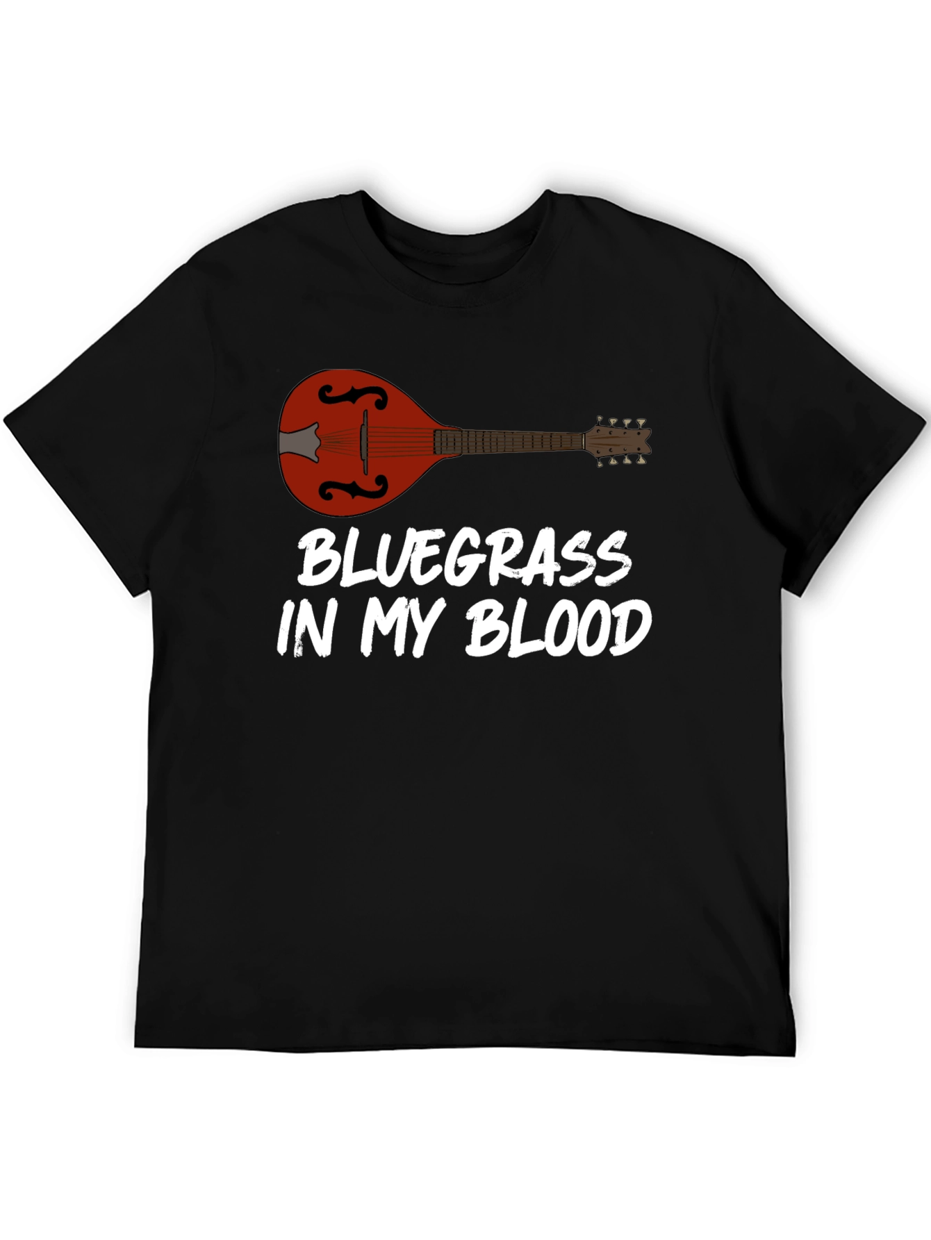 Bluegrass Music T-Shirt Mandolin Player Tee