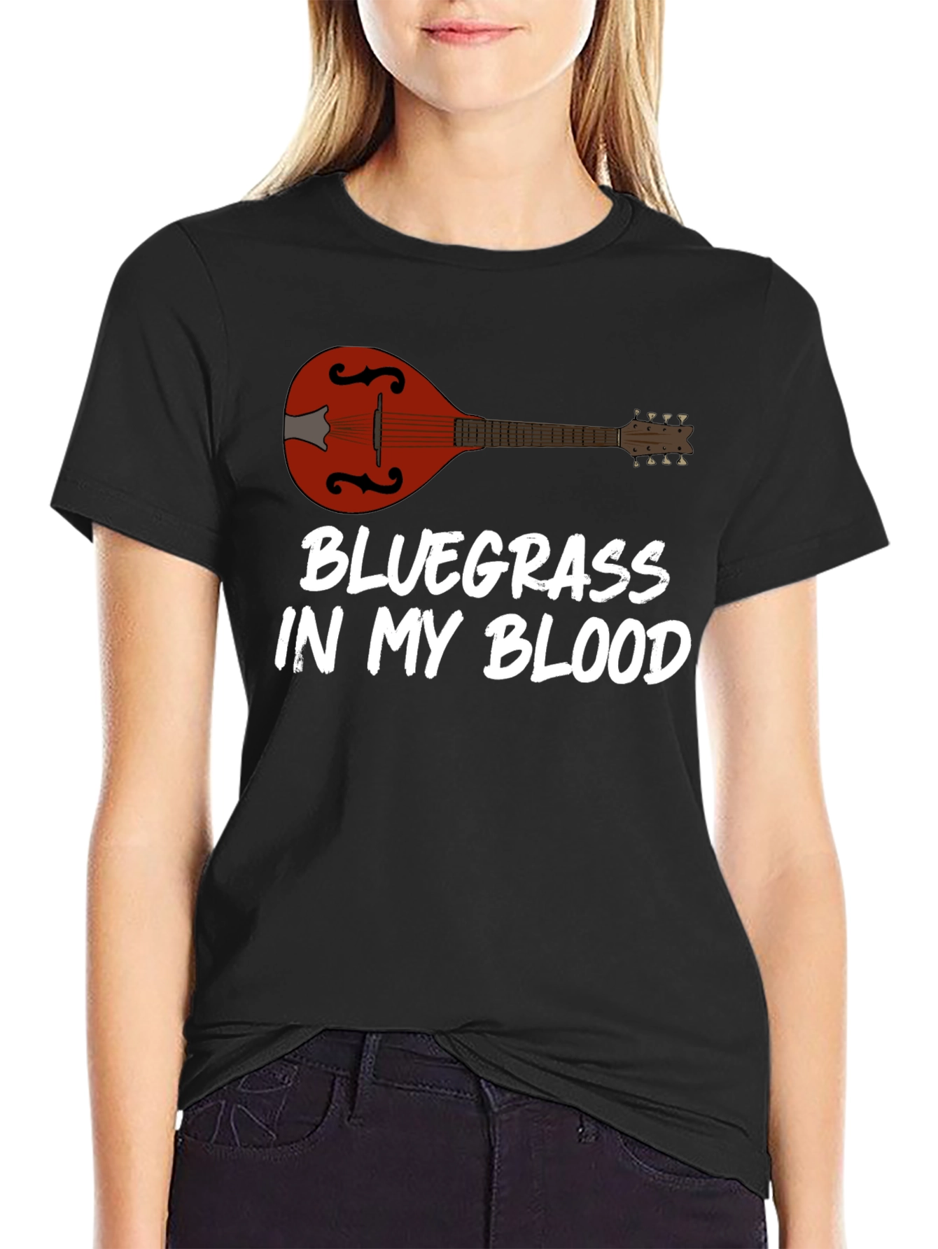 Bluegrass Music T-Shirt Mandolin Player Tee