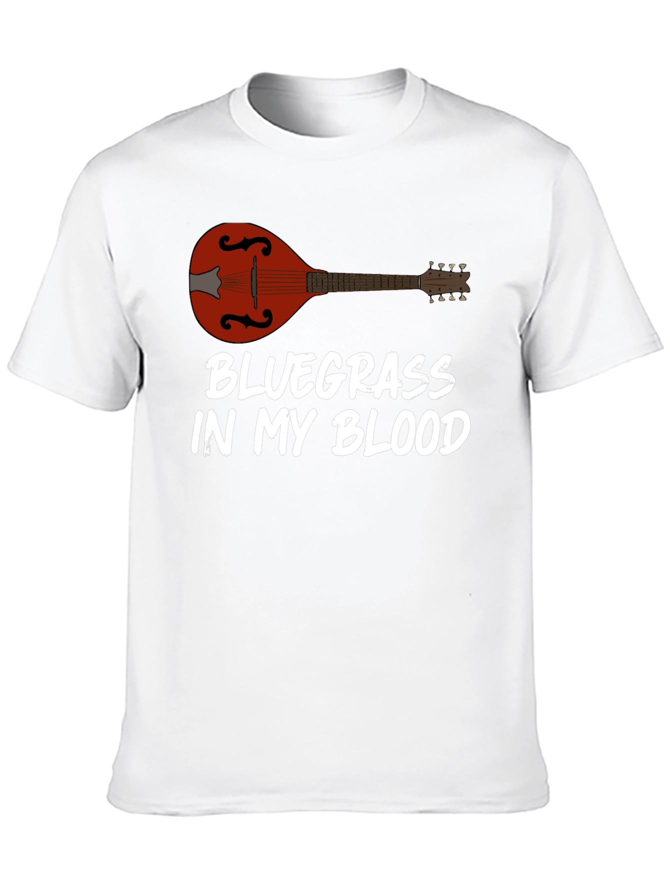 Bluegrass Music T-Shirt Mandolin Player Tee