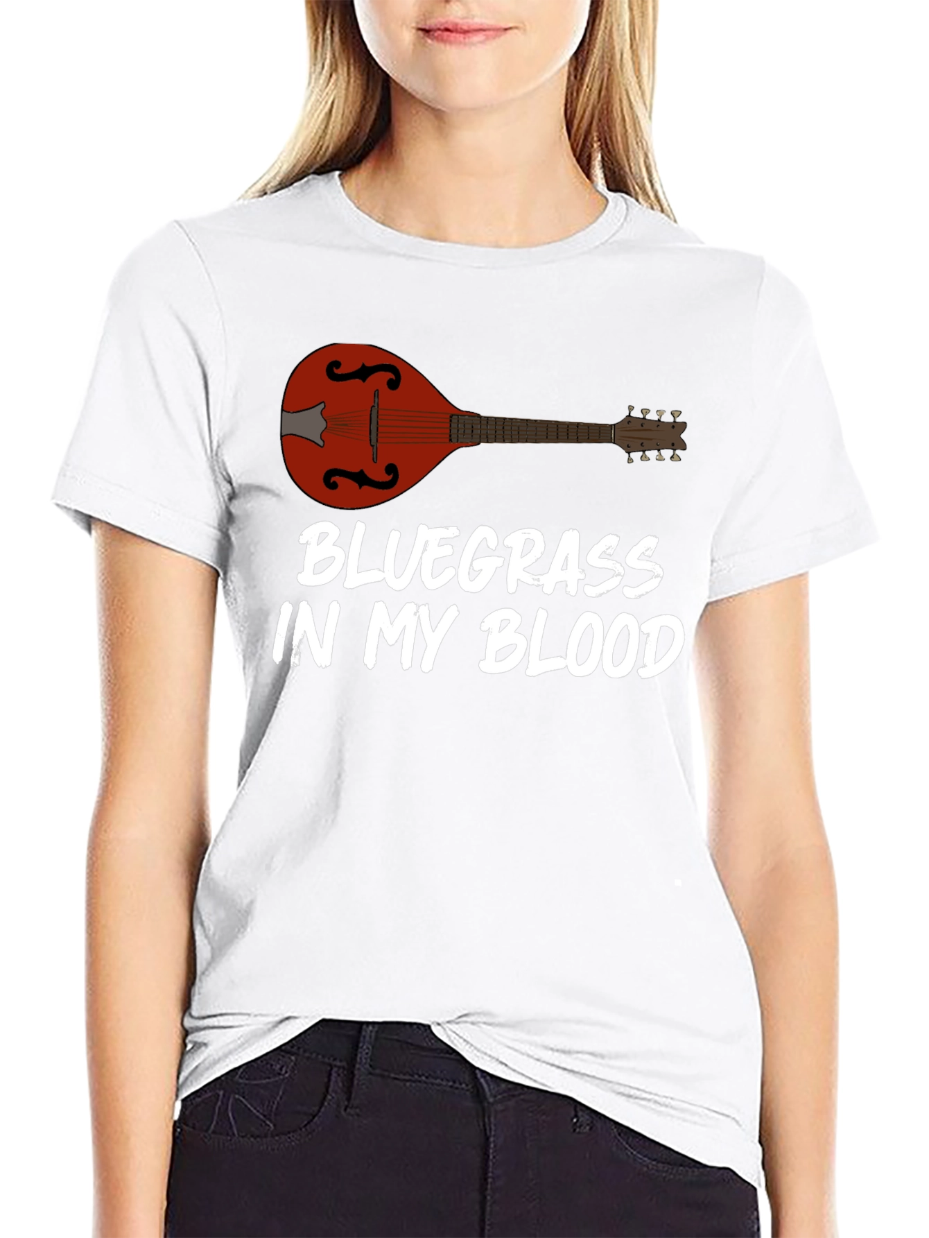 Bluegrass Music T-Shirt Mandolin Player Tee