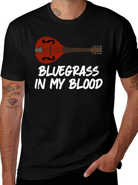 Bluegrass Music T-Shirt Mandolin Player Tee