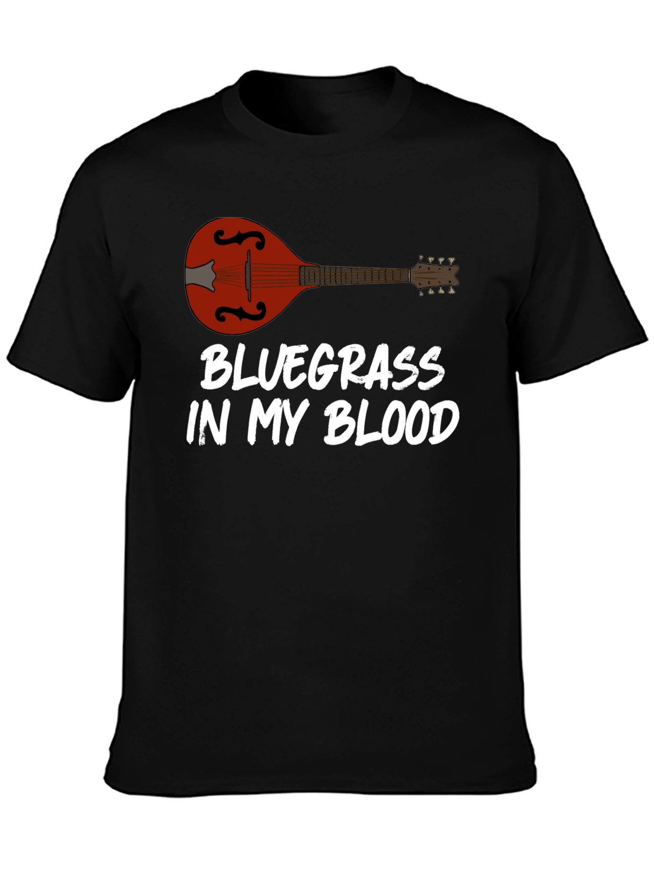 Bluegrass Music T-Shirt Mandolin Player Tee
