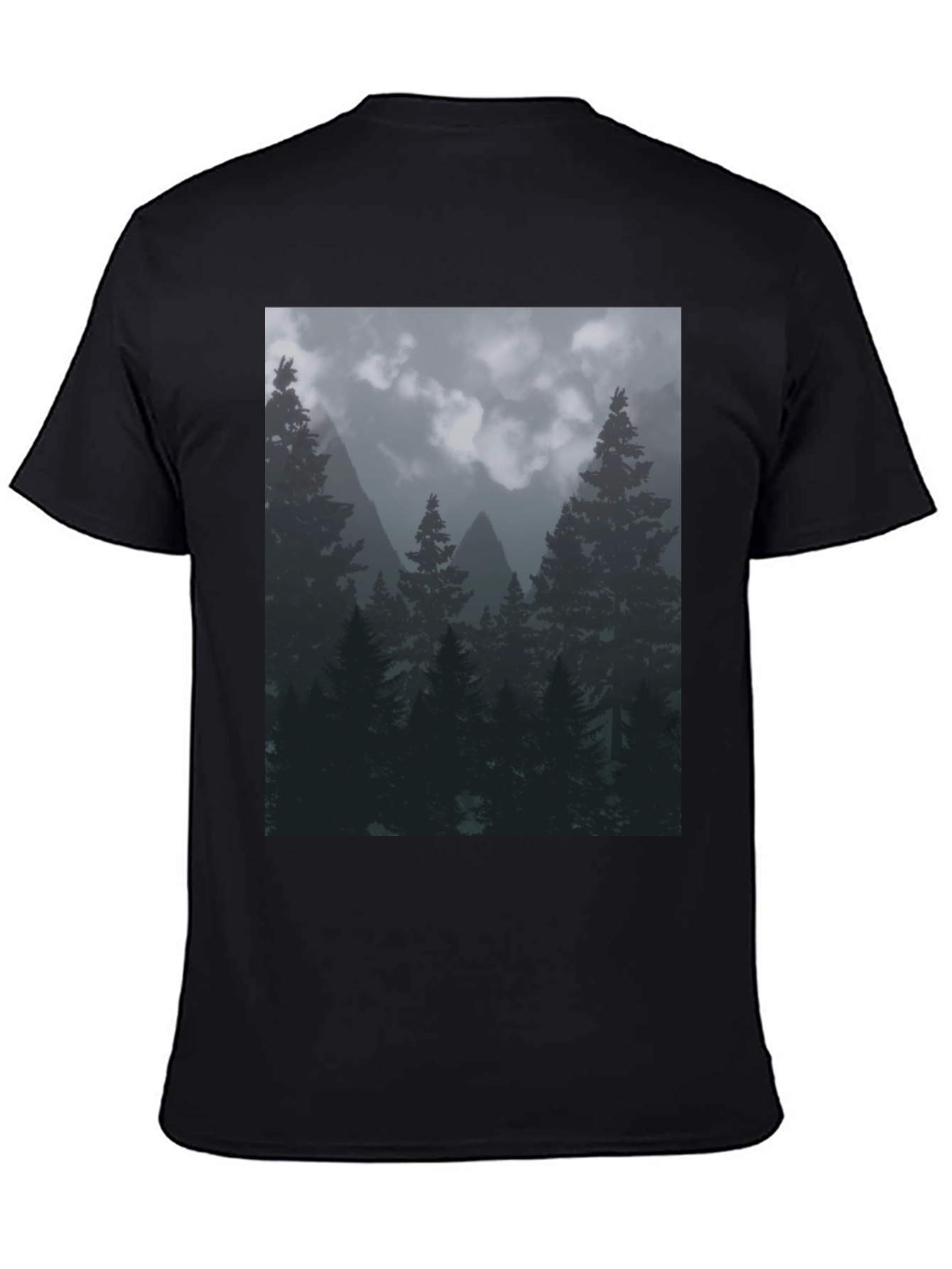 Nature Forest T-Shirt Black